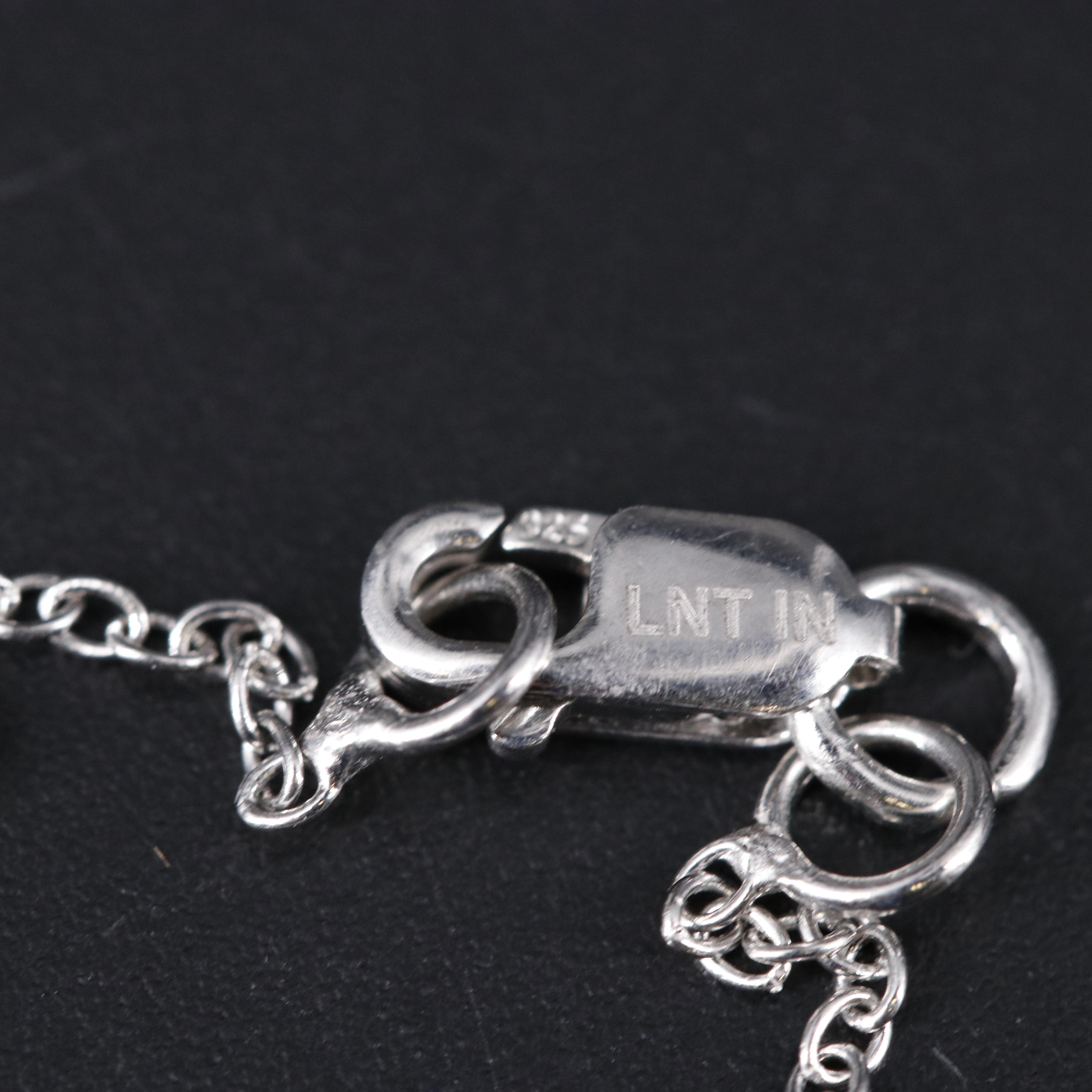 Sterling Silver Topaz and Cubic Zirconia Pendant Necklace