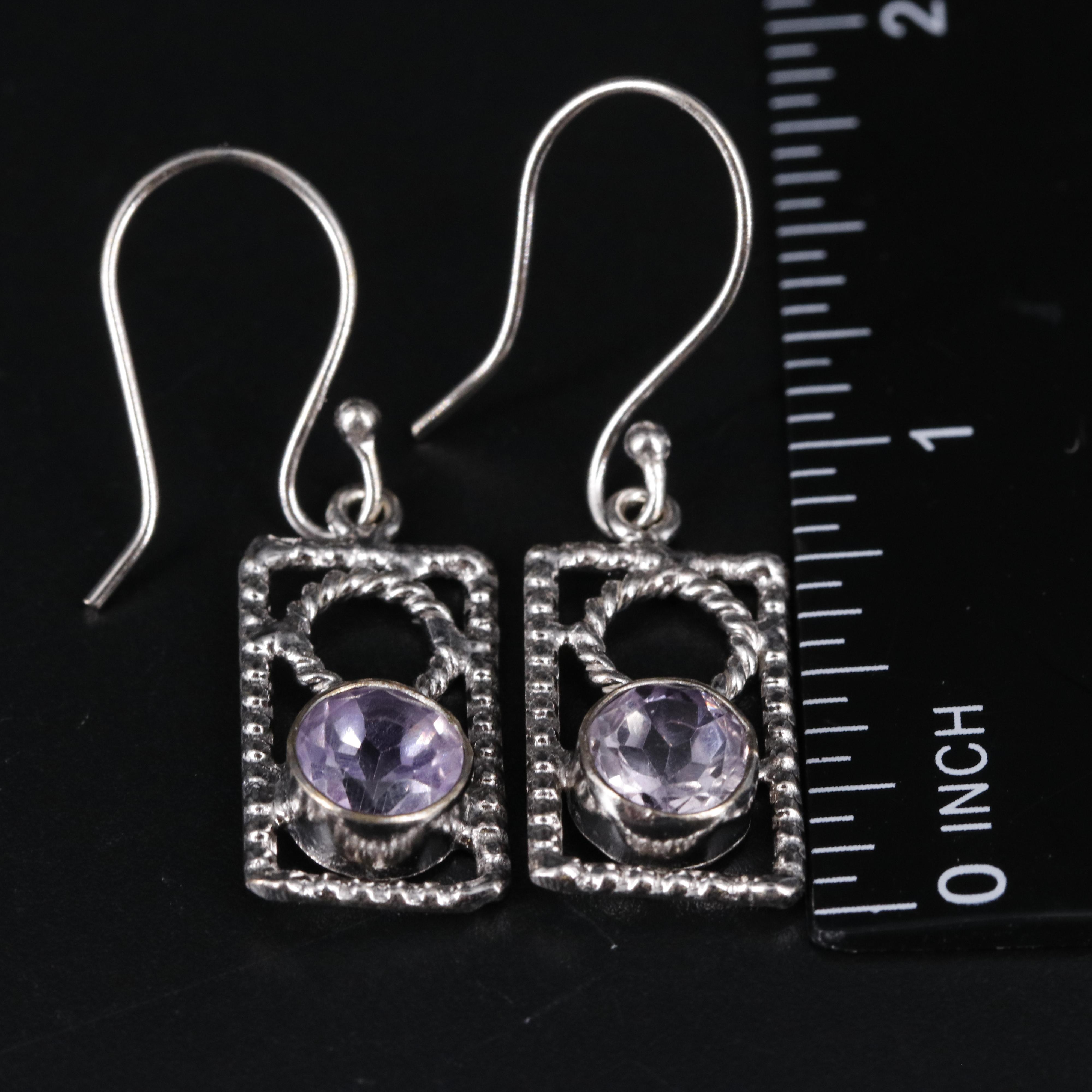 Amethyst Drop Earrings