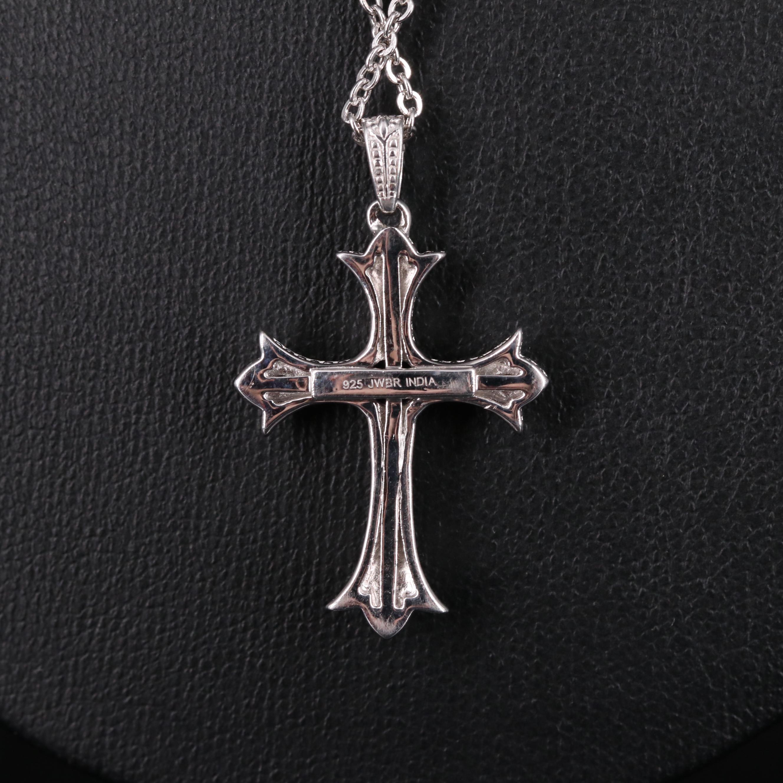 Sterling Silver Amethyst Cross Necklace