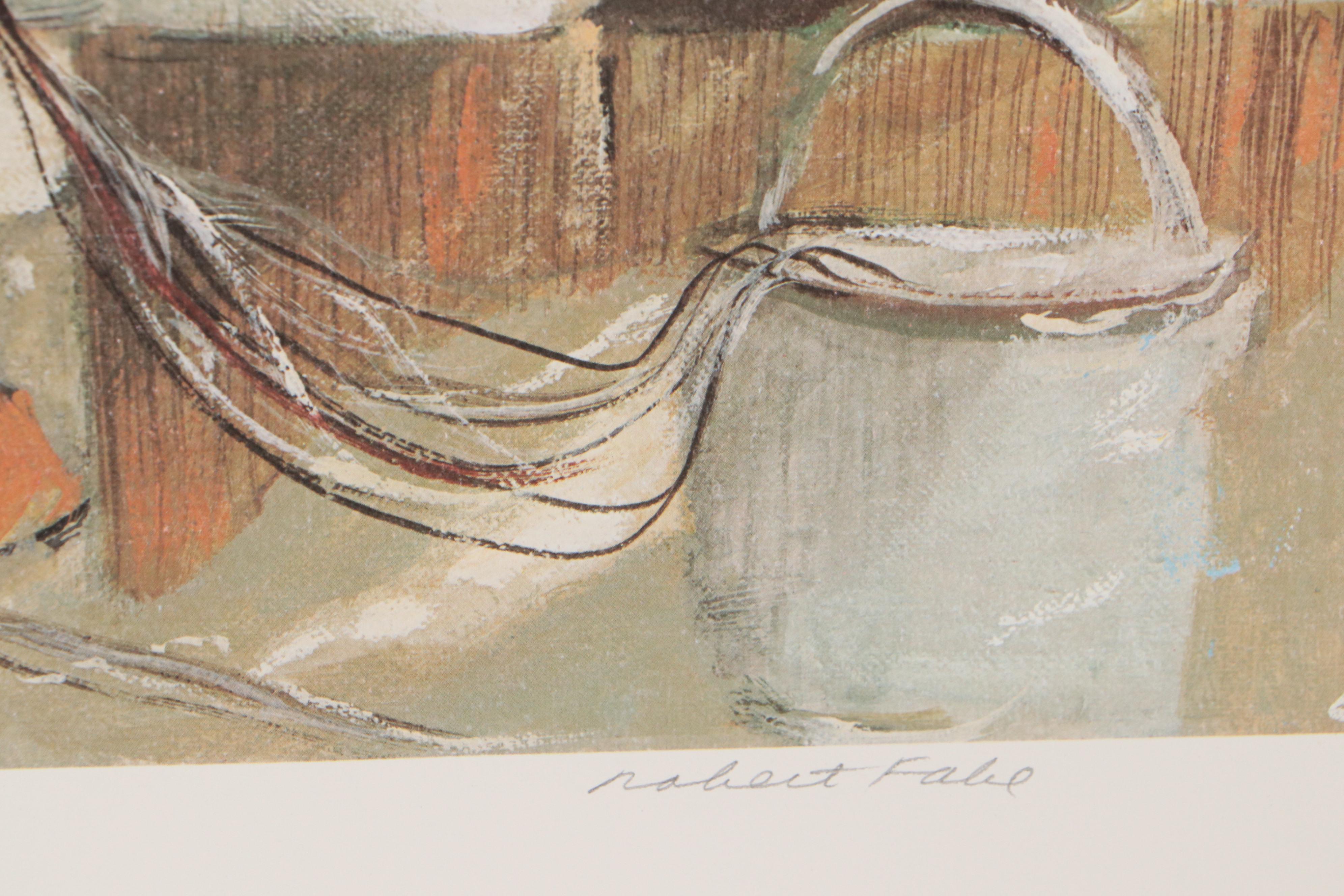 Robert Fabe Offset Lithographs Including "Hilton Head," 1993