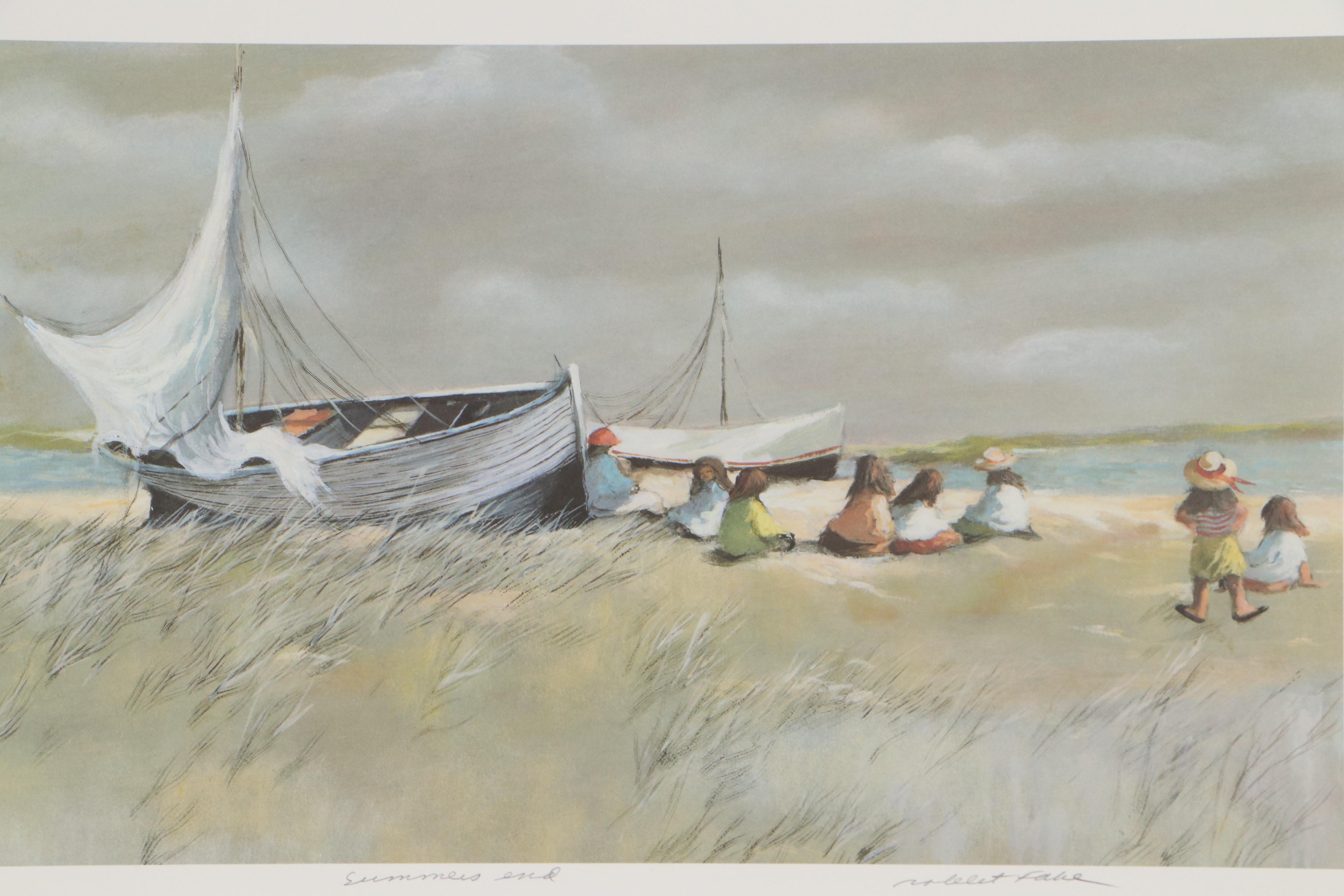 Robert Fabe Offset Lithographs Including "Hilton Head," 1993