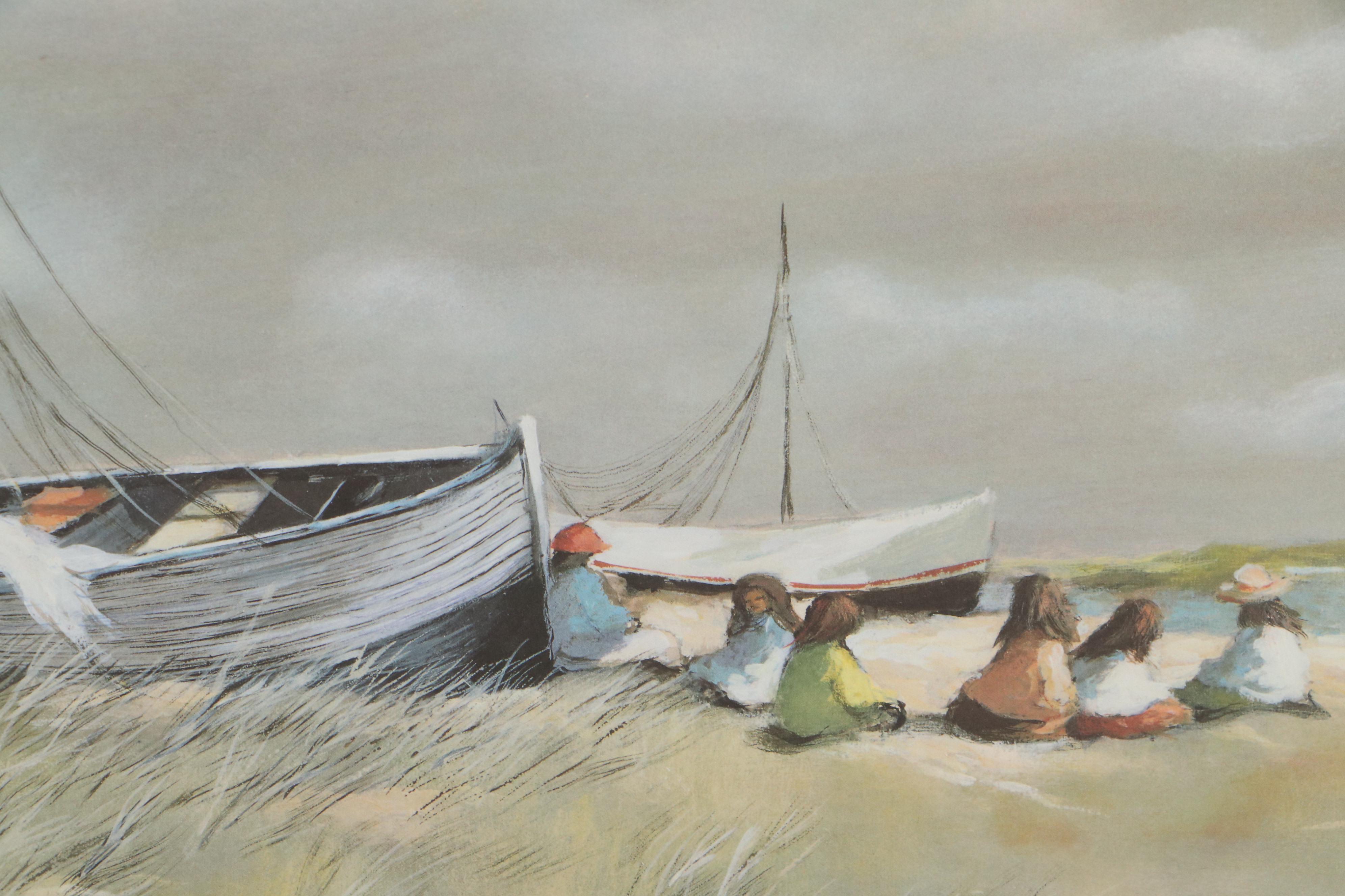 Robert Fabe Offset Lithographs Including "Hilton Head," 1993