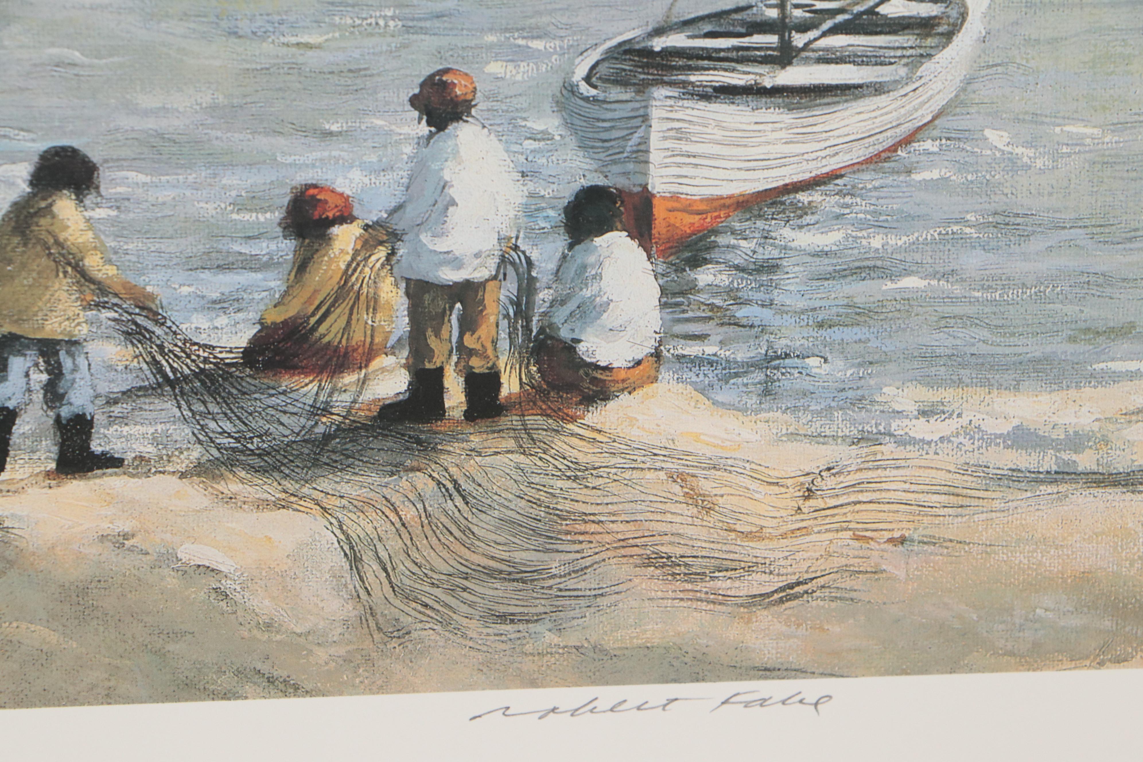 Robert Fabe Offset Lithographs Including "Hilton Head," 1993