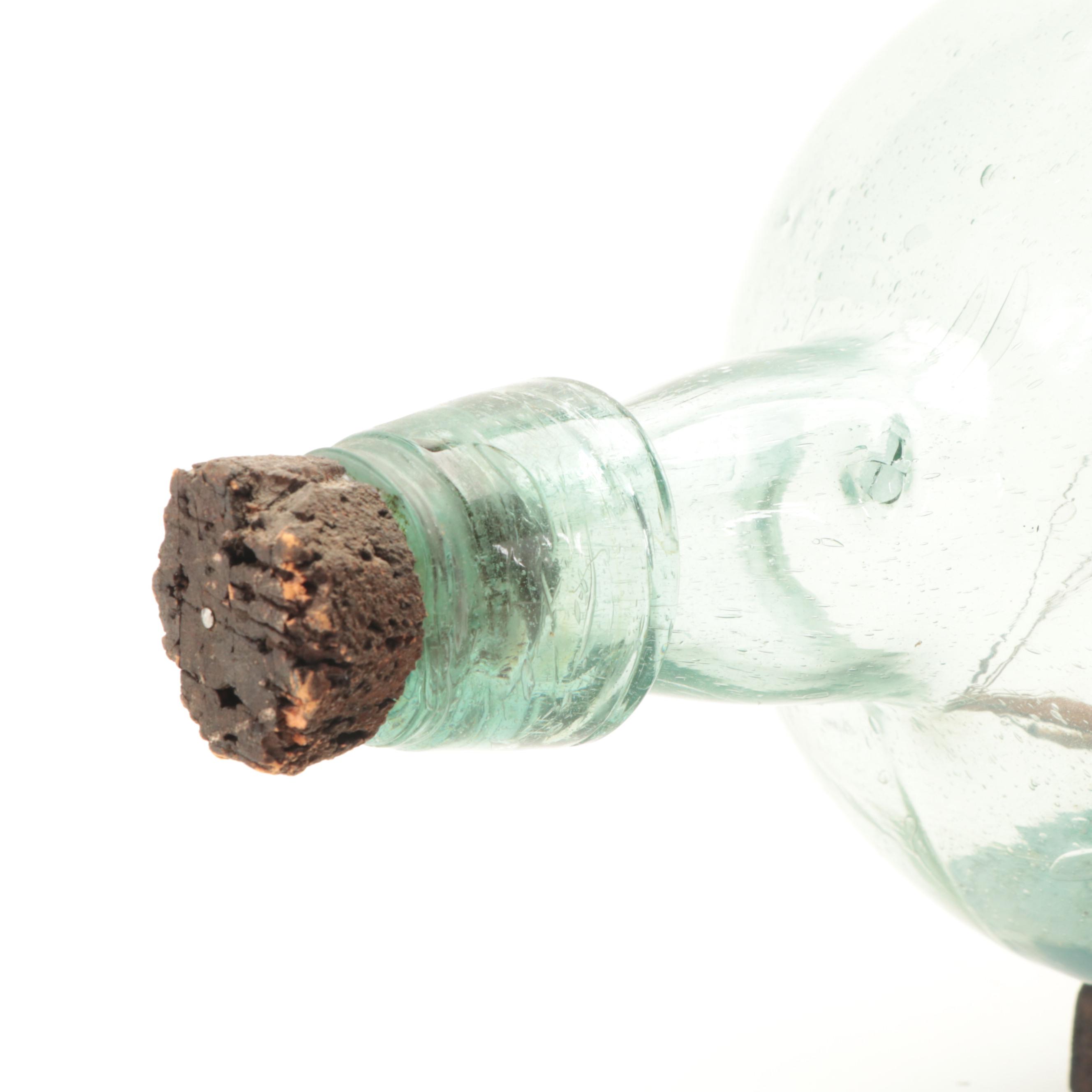 Model of a Barque Ship in a Bottle, 19th Century