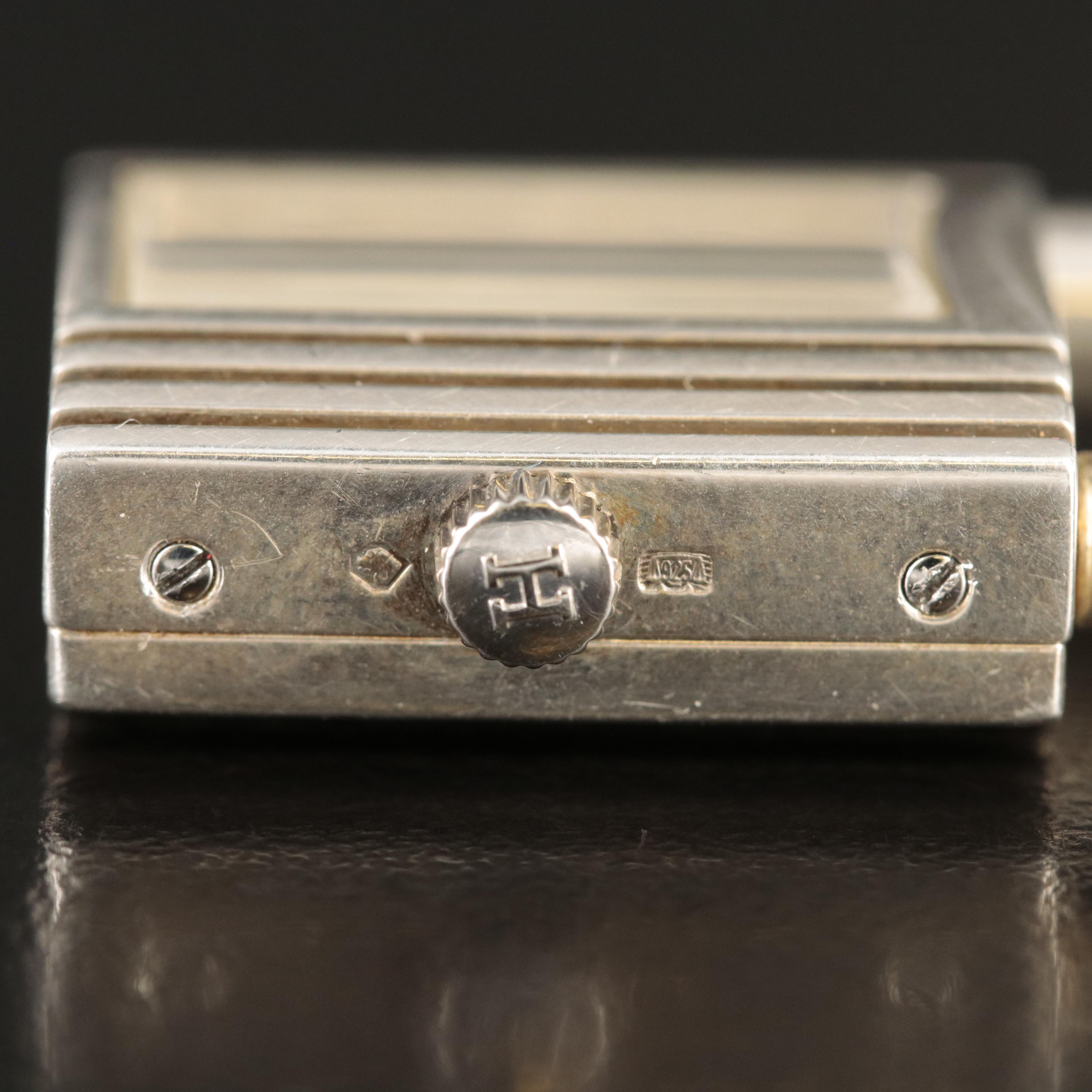 Hermès Sterling Silver Kelly Lock Watch