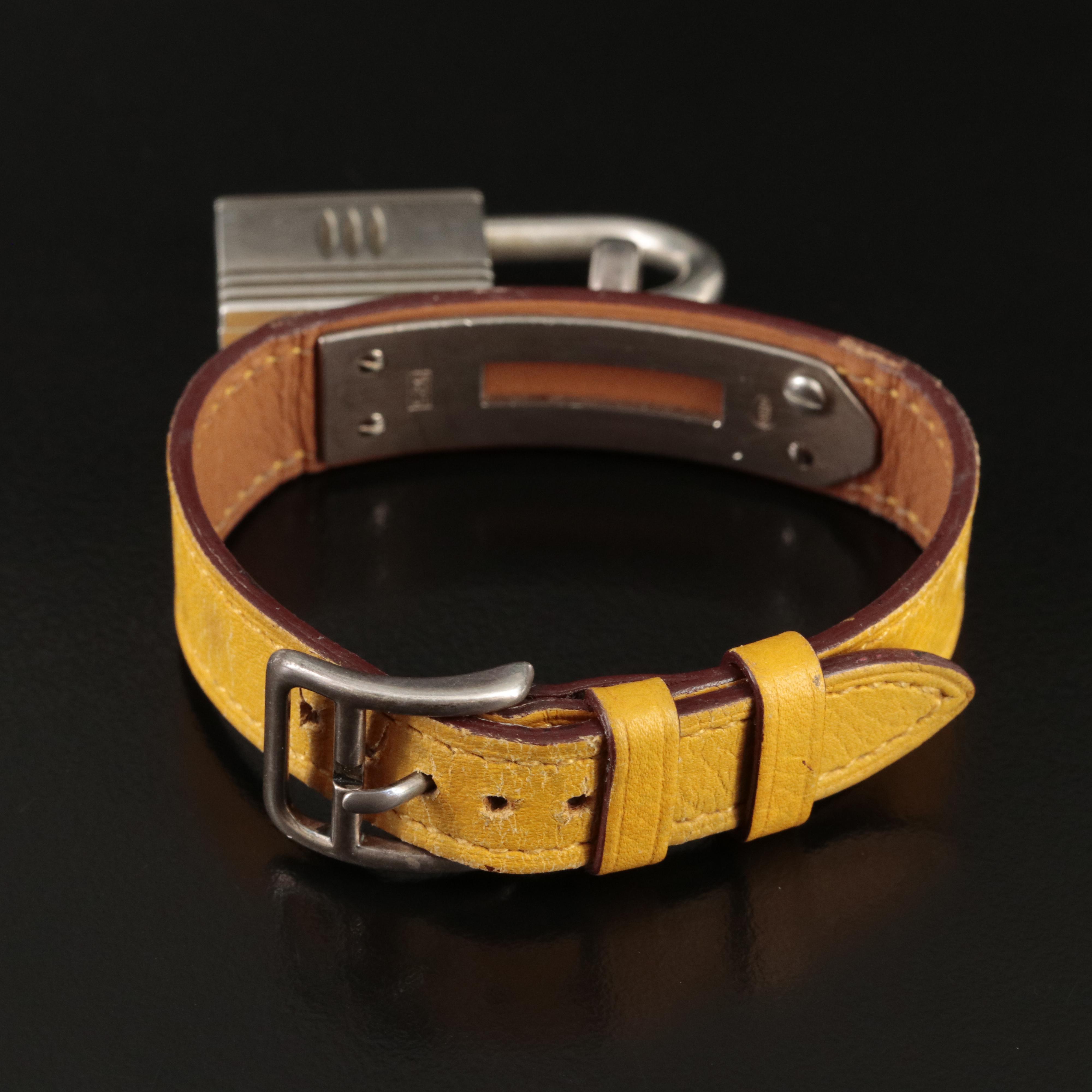 Hermès Sterling Silver Kelly Lock Watch