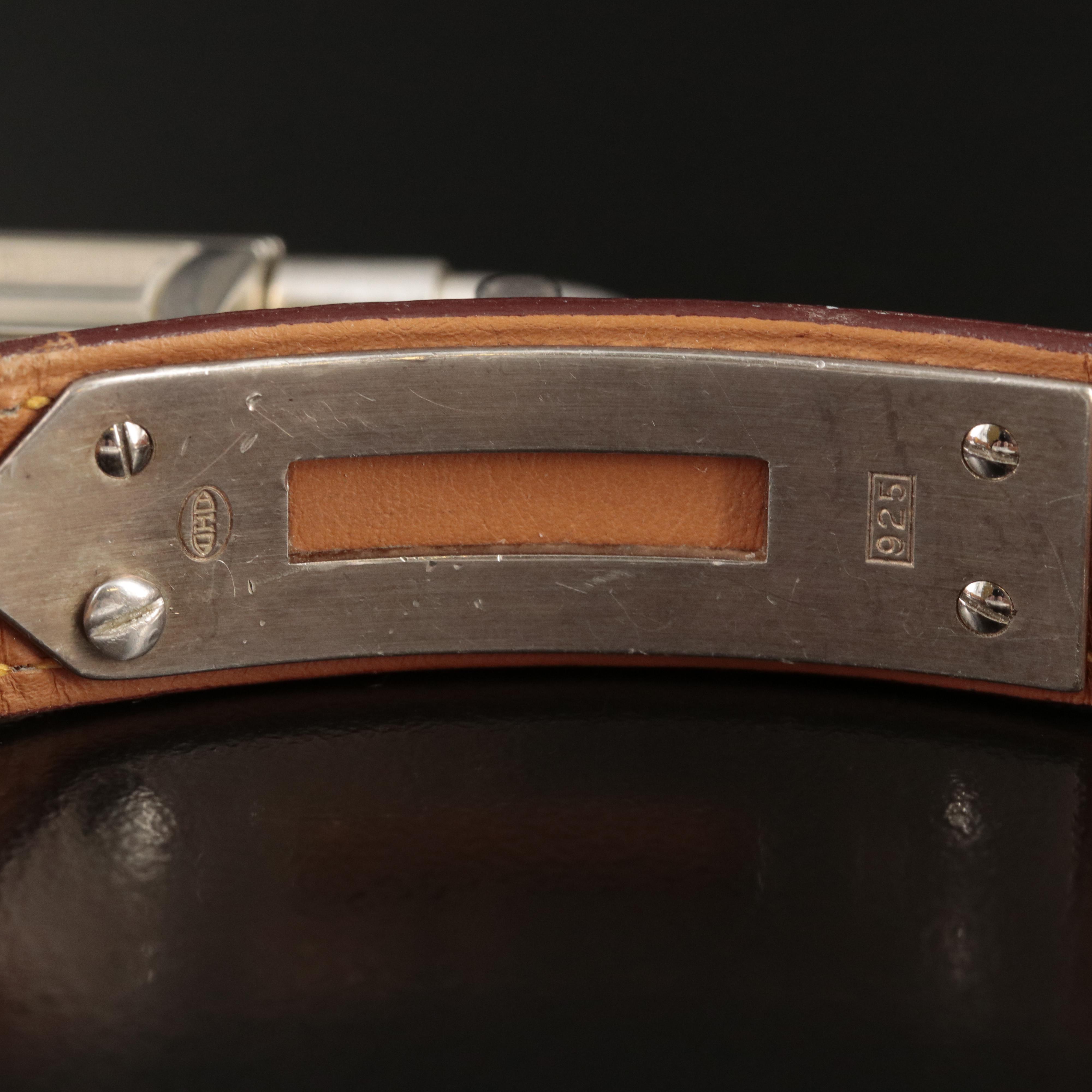 Hermès Sterling Silver Kelly Lock Watch