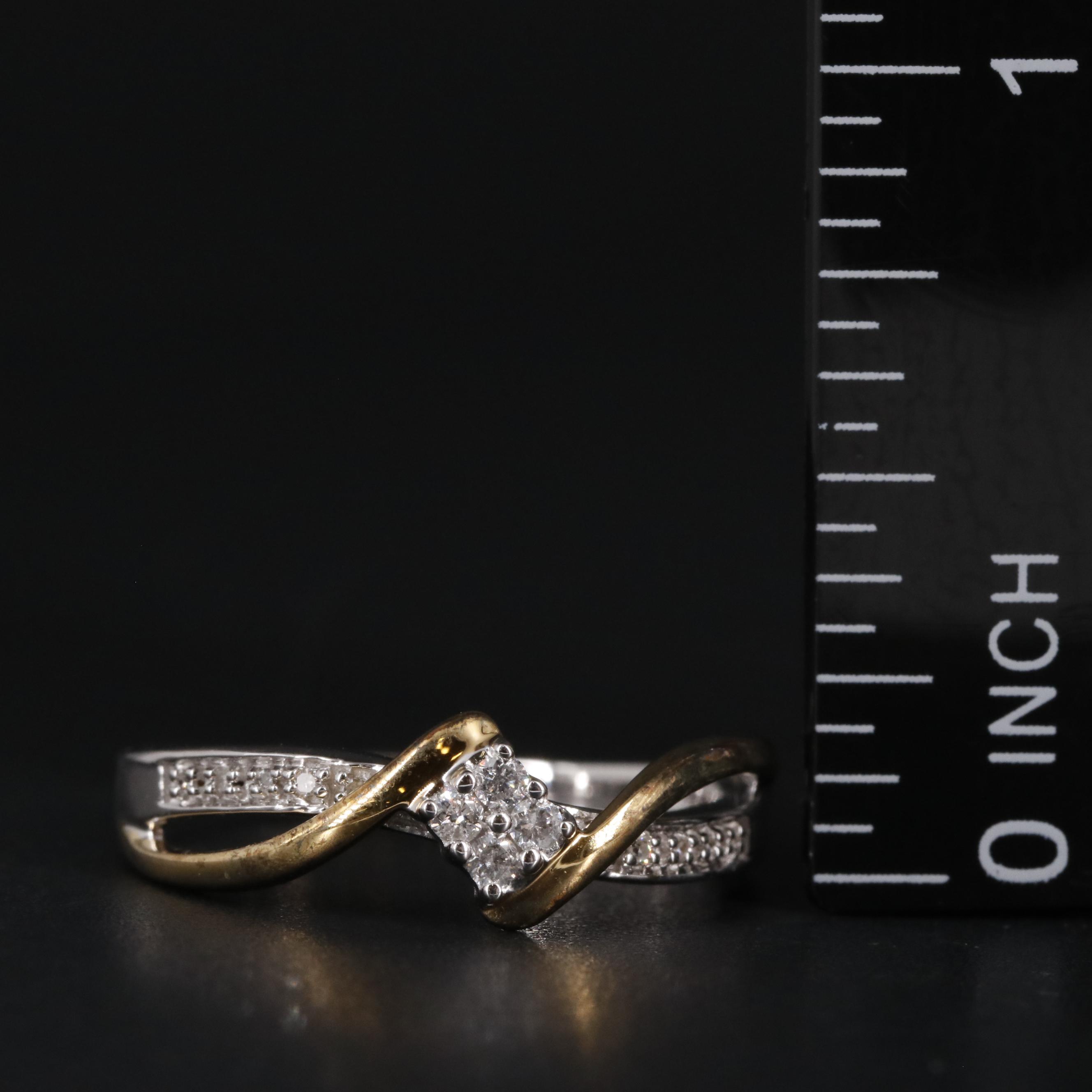 Sterling Diamond Multicolor Ring