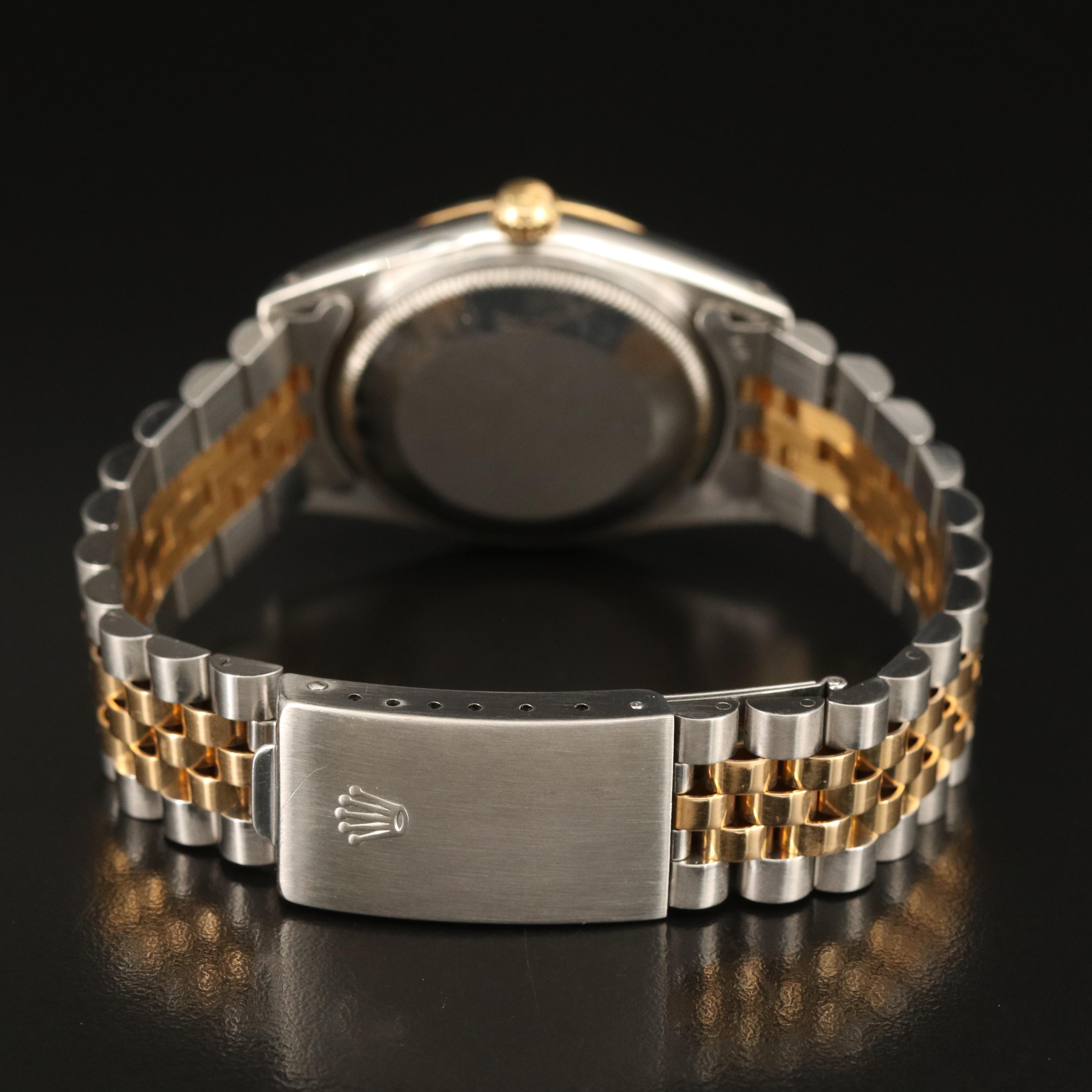 1984 Rolex 18K and Stainless Steel Oyster Perpetual Date Watch