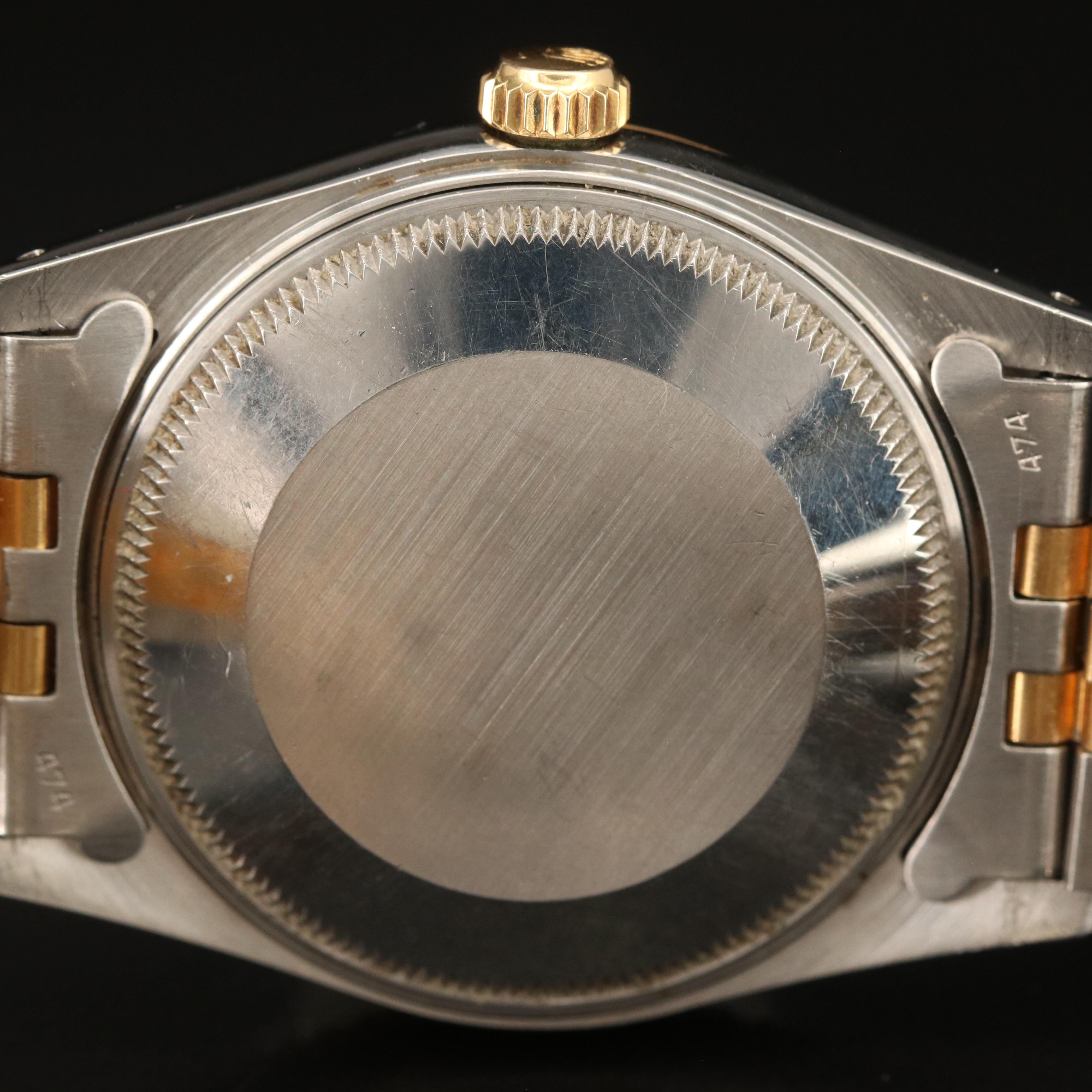 1984 Rolex 18K and Stainless Steel Oyster Perpetual Date Watch