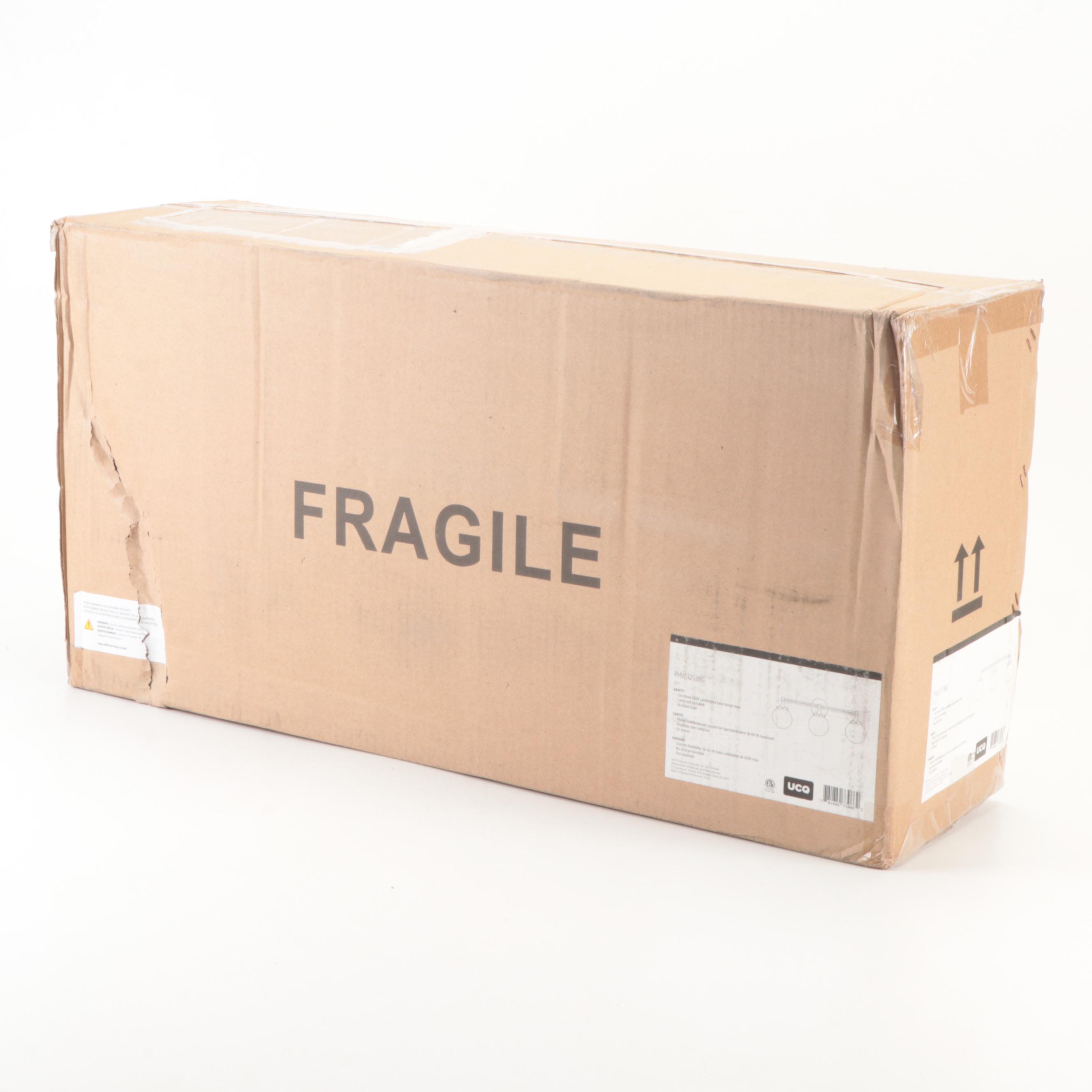 Brushed Gold Bathroom Vanity Light