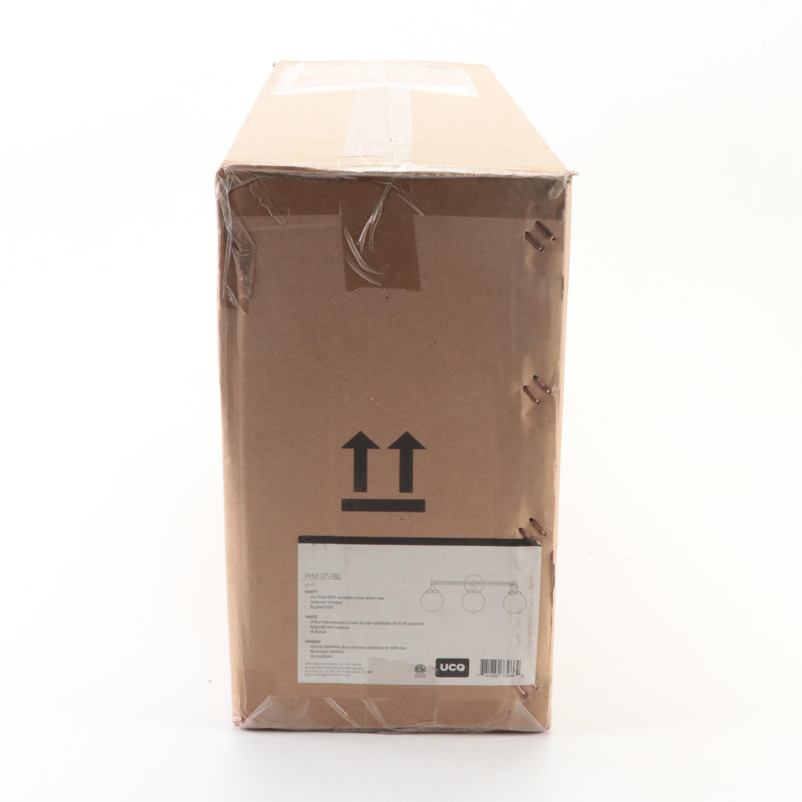 Brushed Gold Bathroom Vanity Light