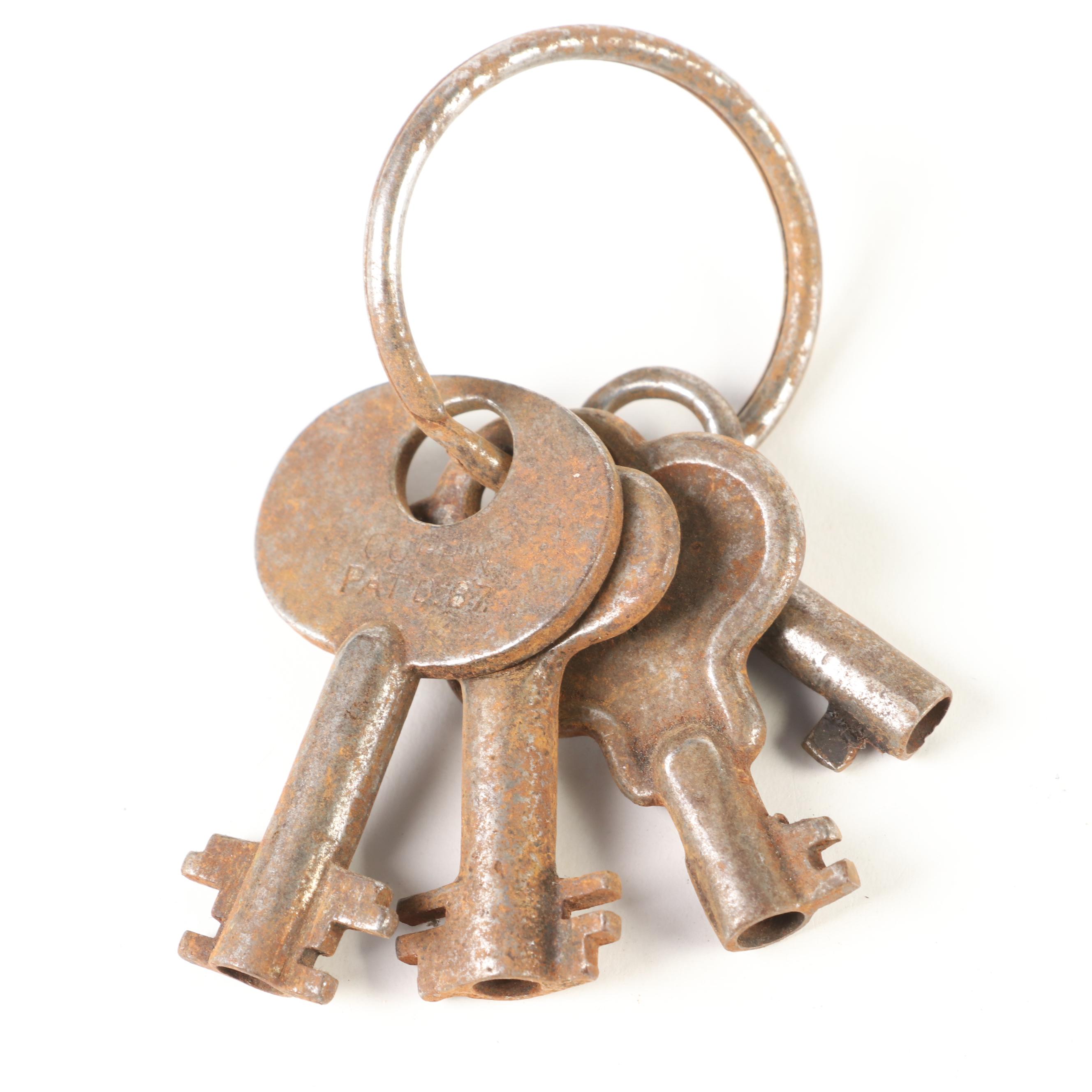 Skeleton and Other Keys with                                            Padlocks