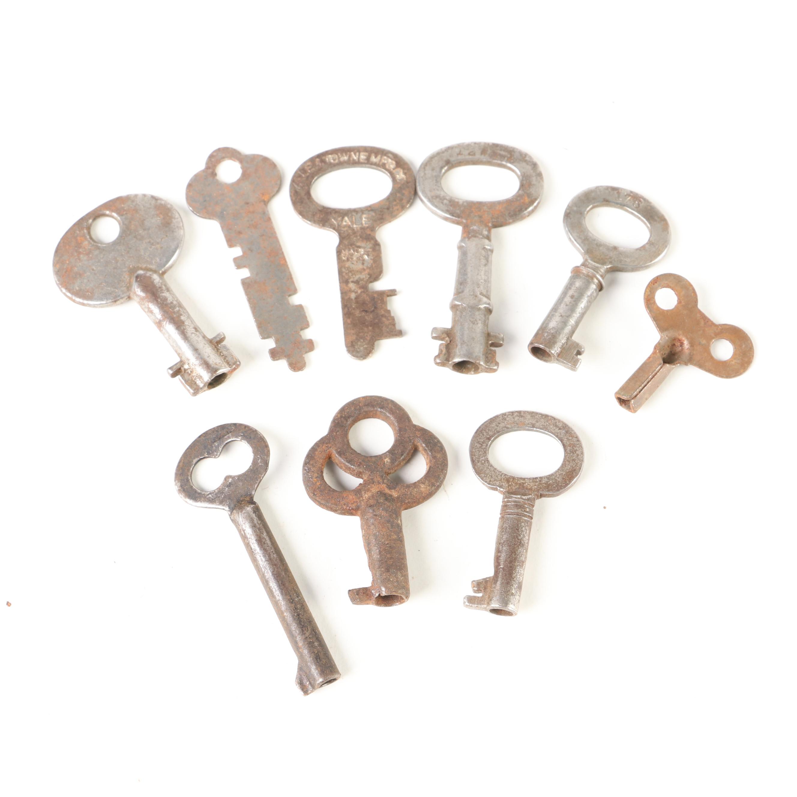 Skeleton and Other Keys with                                            Padlocks