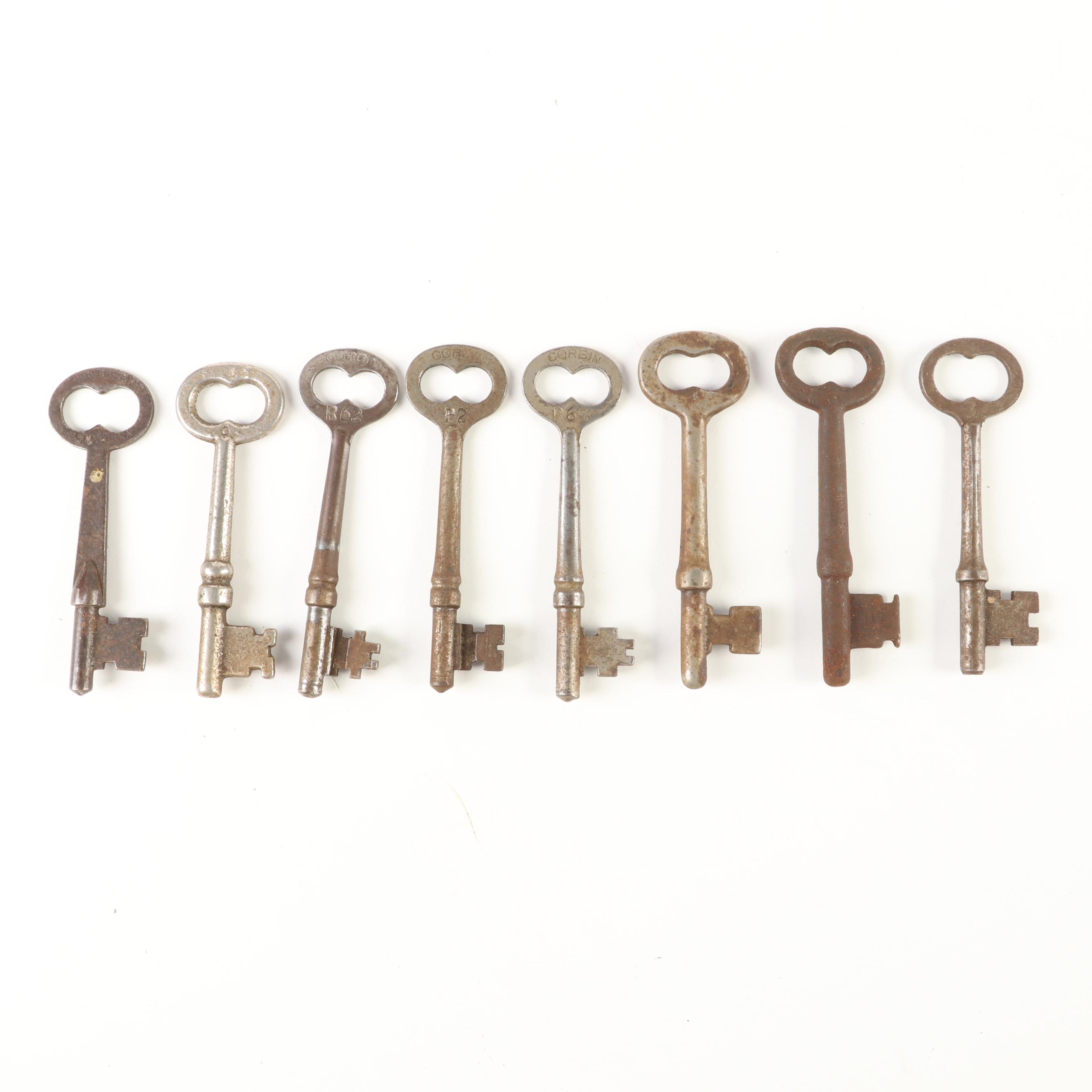 Skeleton and Other Keys with                                            Padlocks