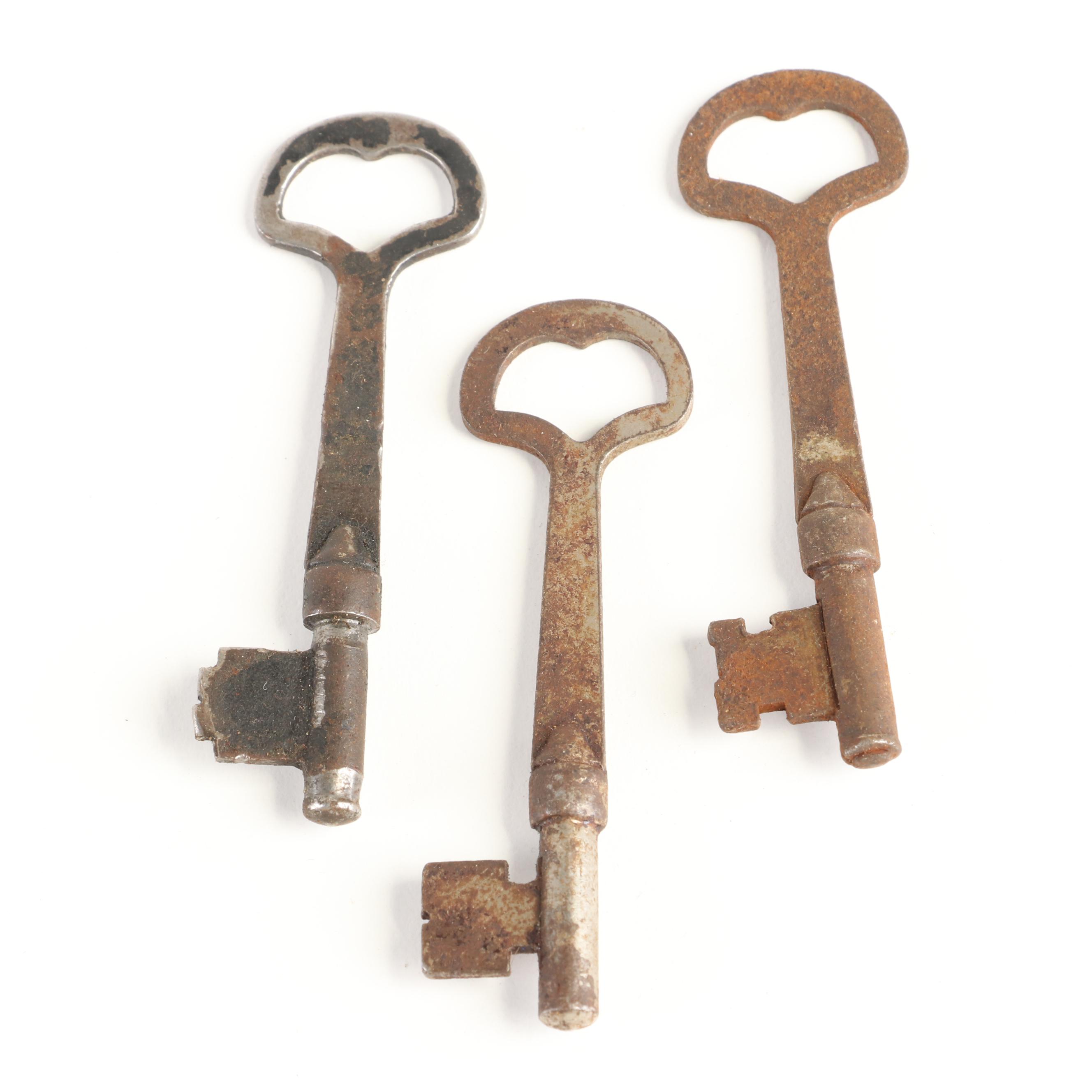 Skeleton and Other Keys with                                            Padlocks