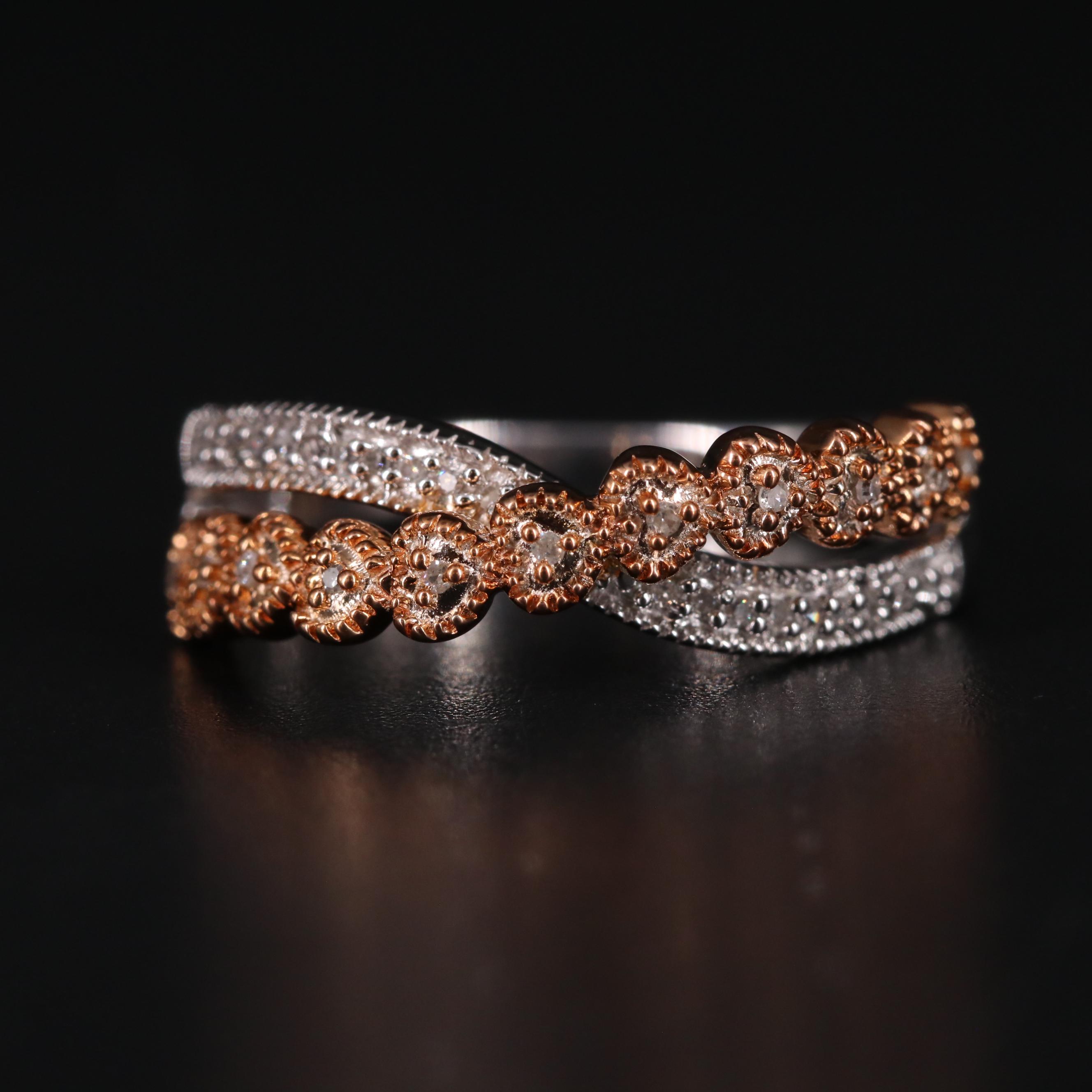 Sterling Silver Diamond Ring