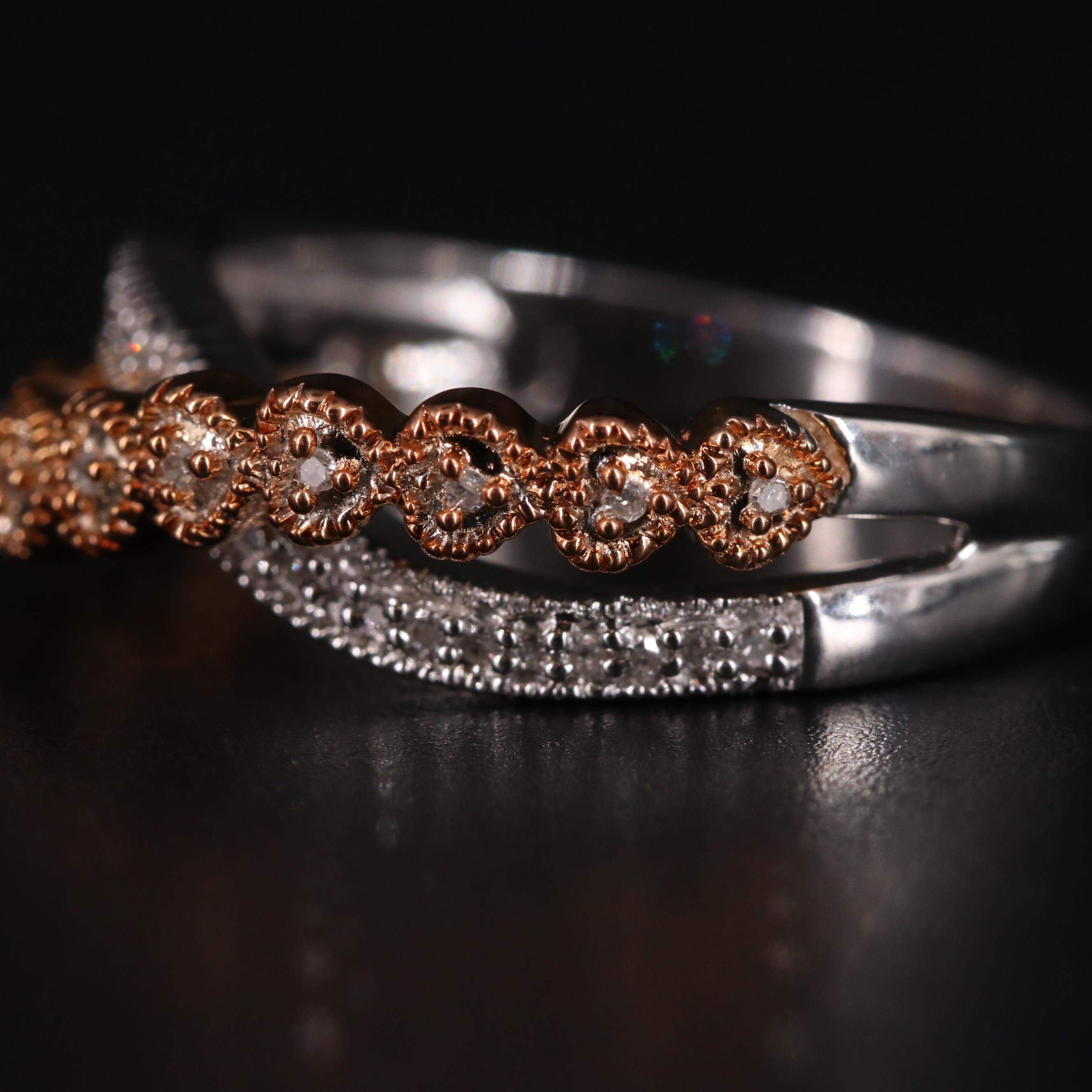 Sterling Silver Diamond Ring