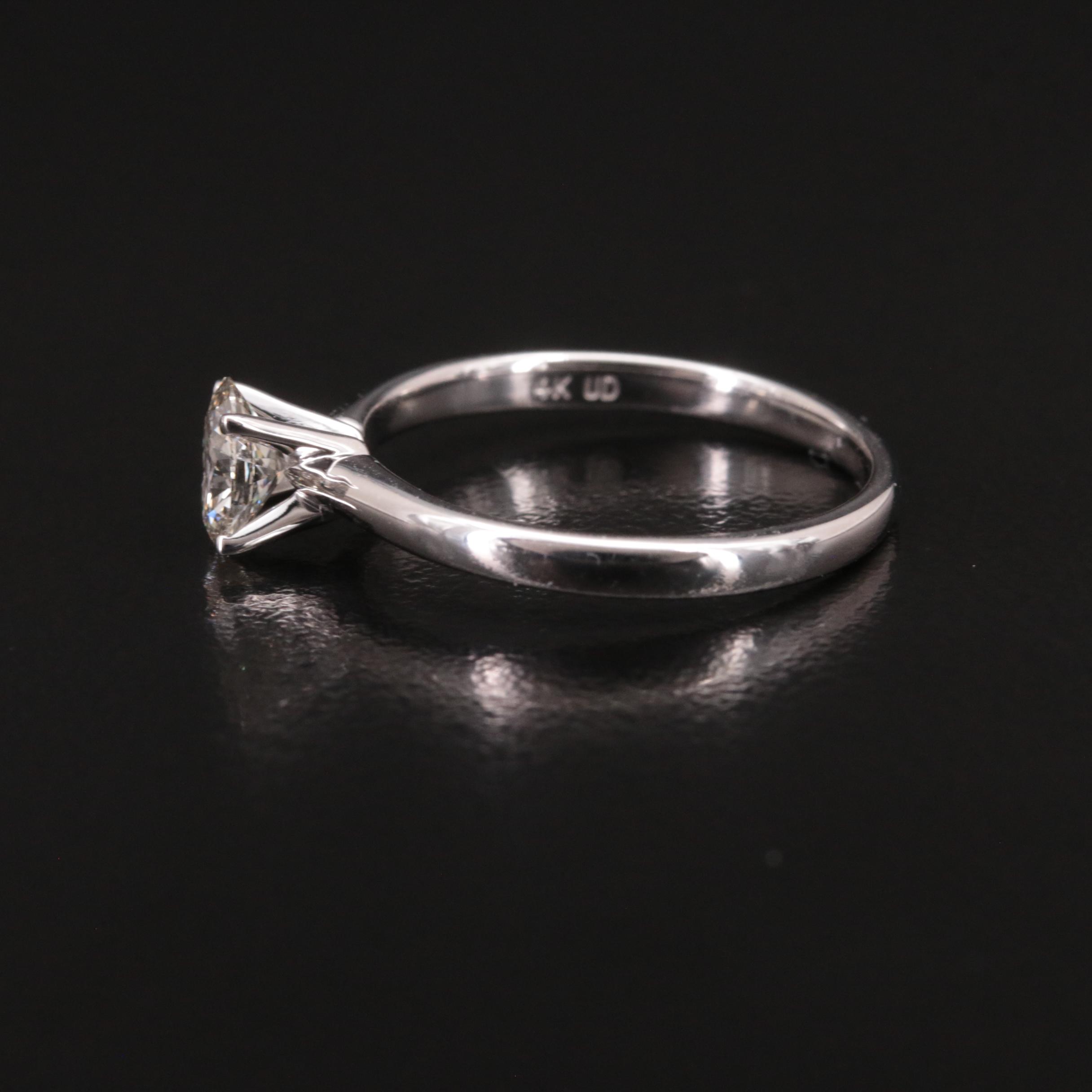 14K 0.53 CT Lab Grown Diamond Solitaire Ring