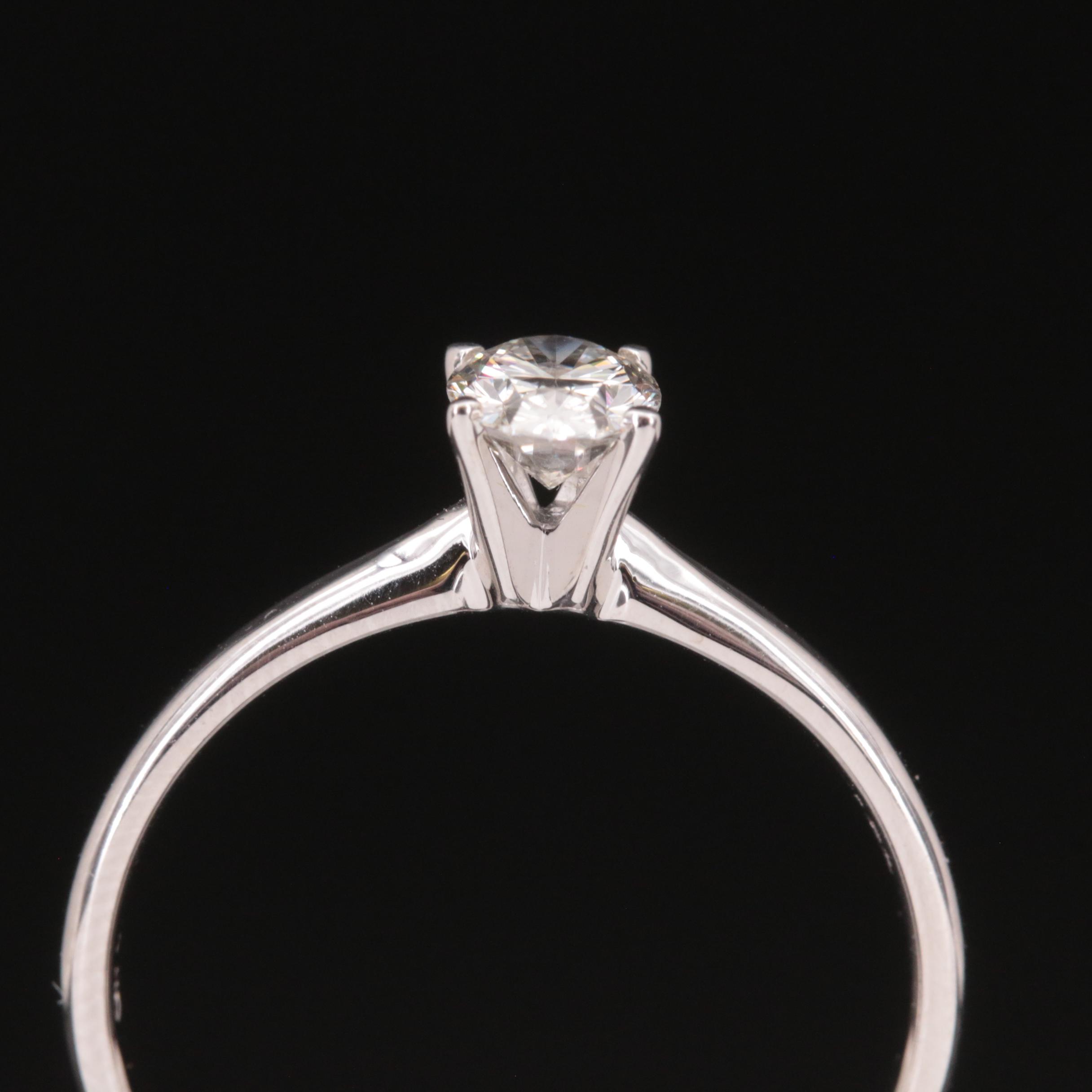 14K 0.53 CT Lab Grown Diamond Solitaire Ring