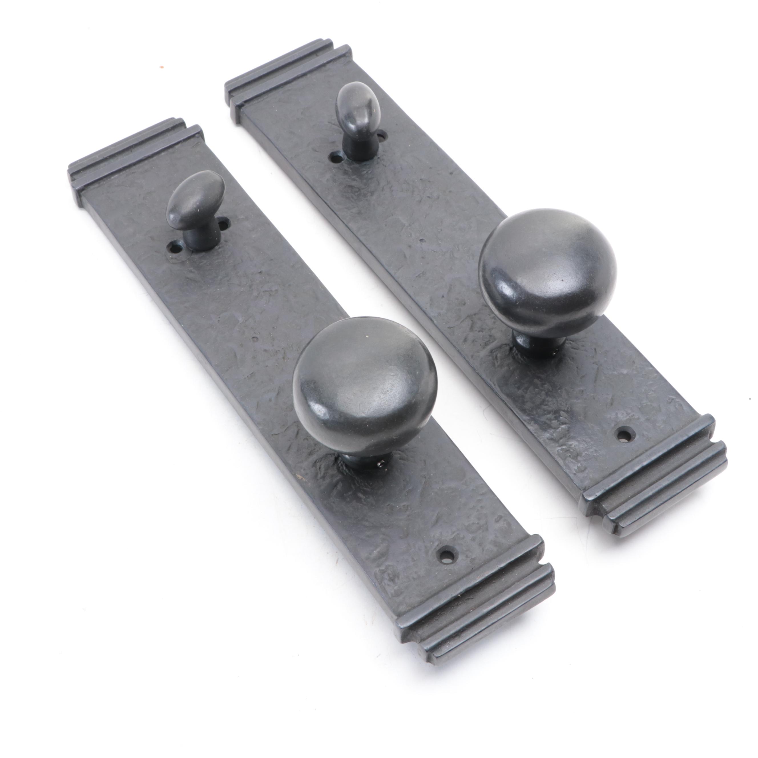 Solid Bronze Entrance Door Sets with Spring Assisted Round Knobs