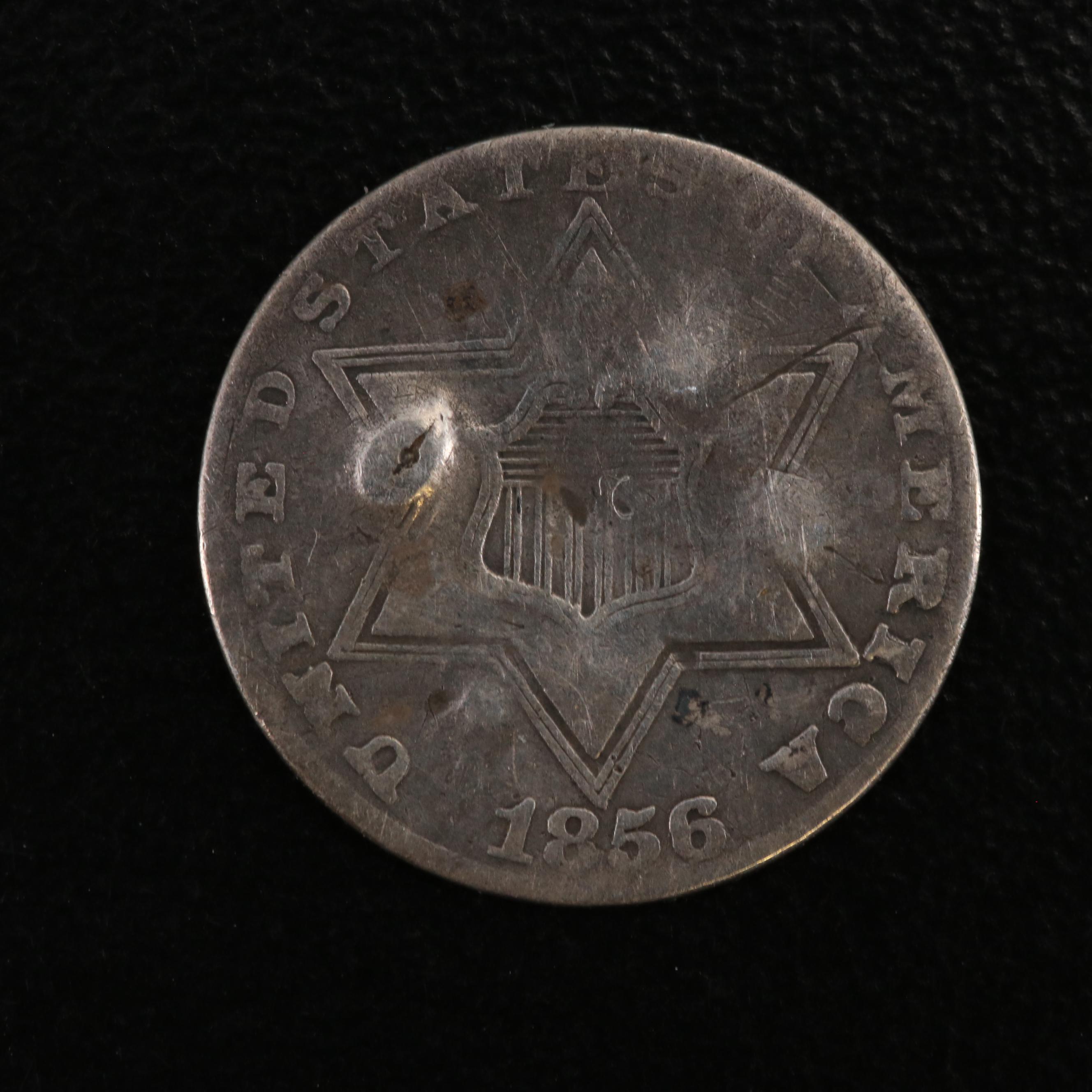 Ten American Silver Coins Including an 1830 Capped Bust Half Dime