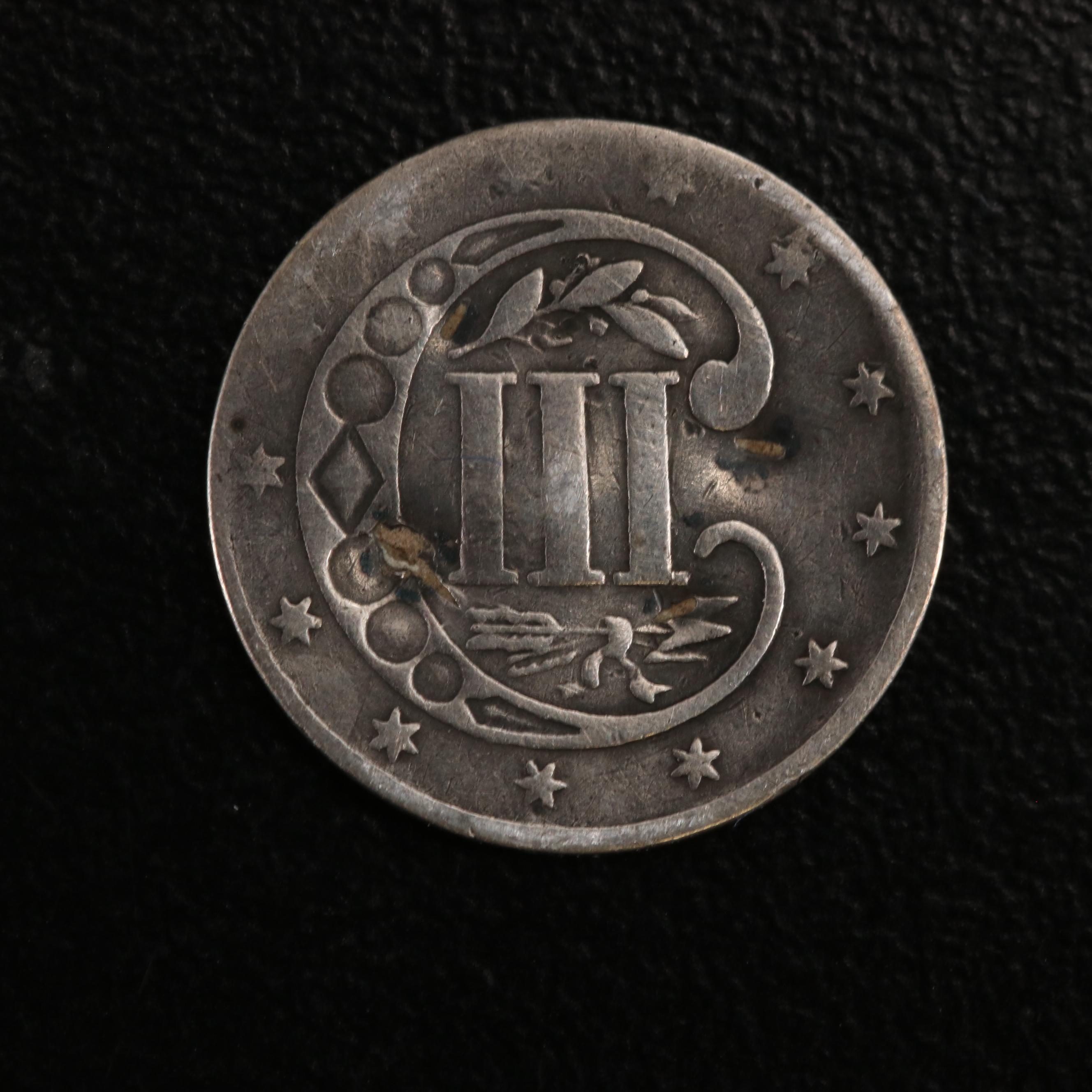 Ten American Silver Coins Including an 1830 Capped Bust Half Dime