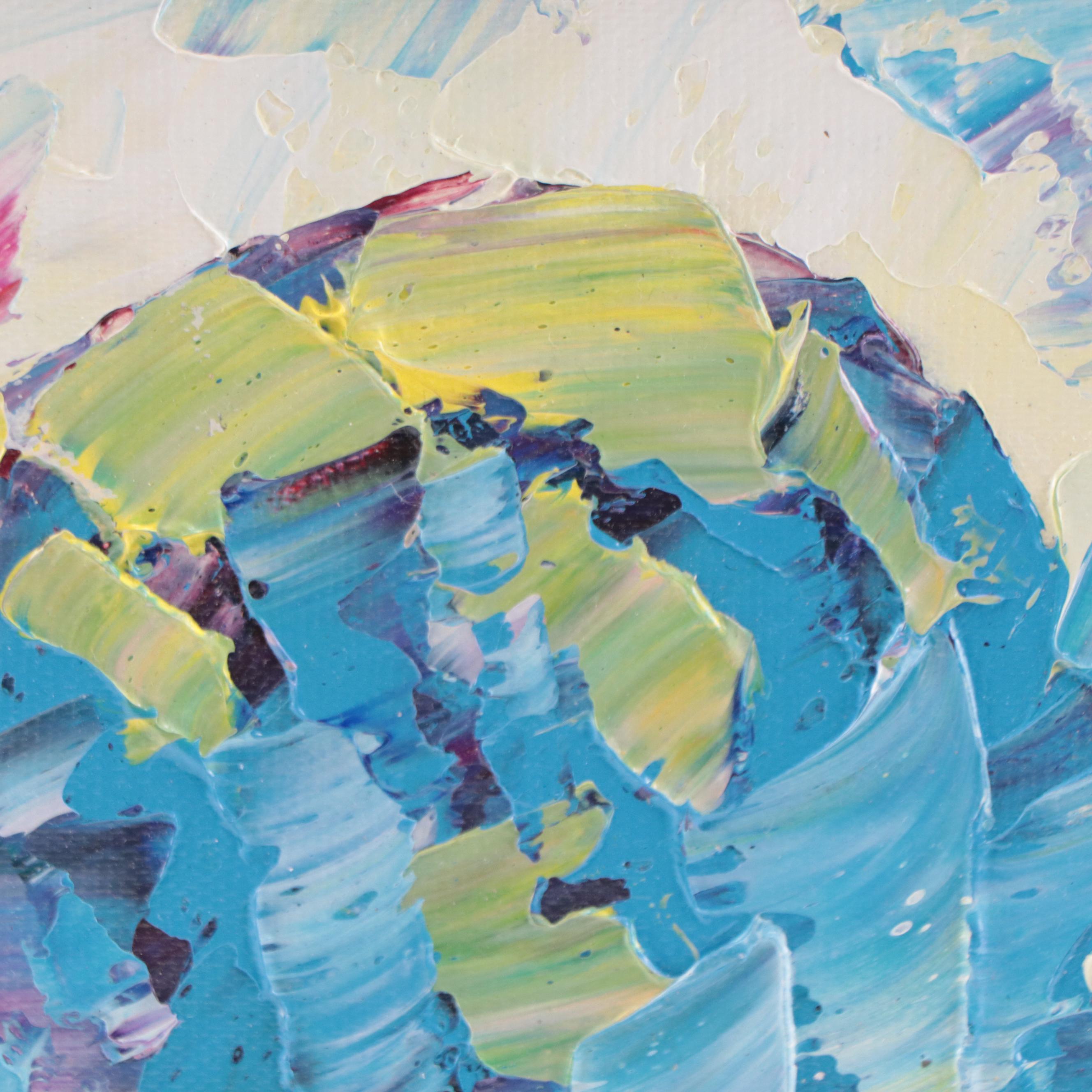 Bing Acrylic Painting of Heart, 21st Century