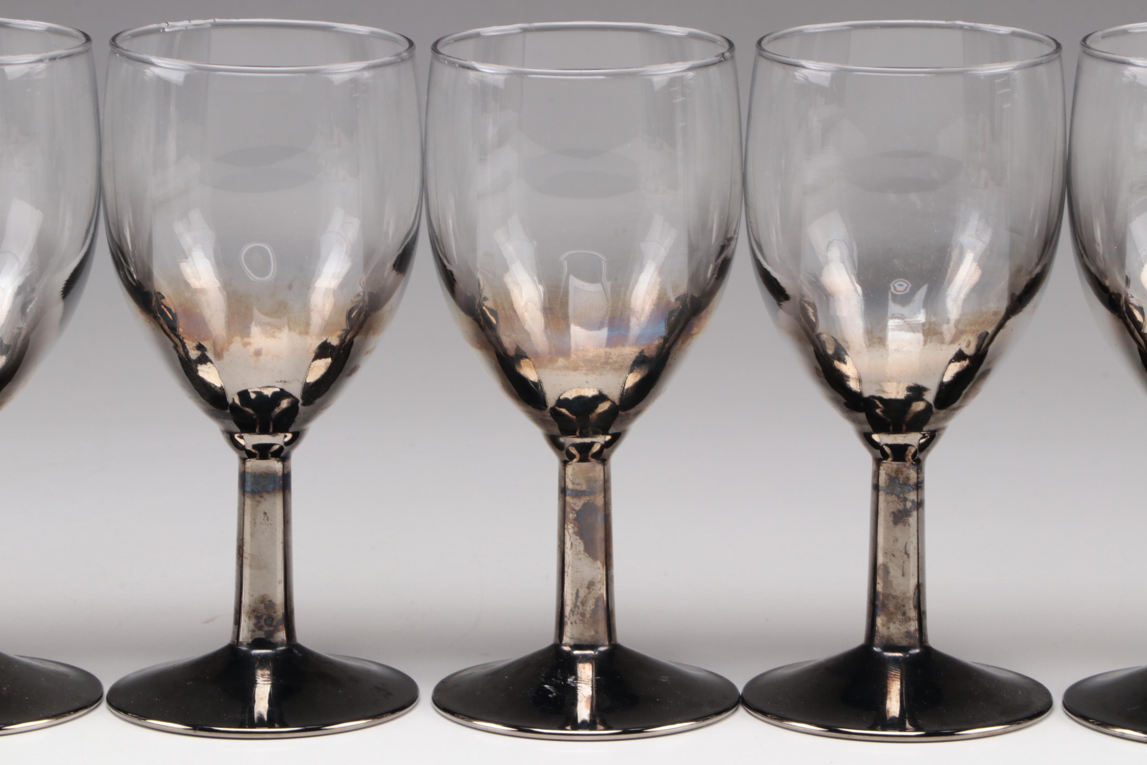 Dorothy Thorpe French Cocktail Glasses, Mid to Late 20th Century