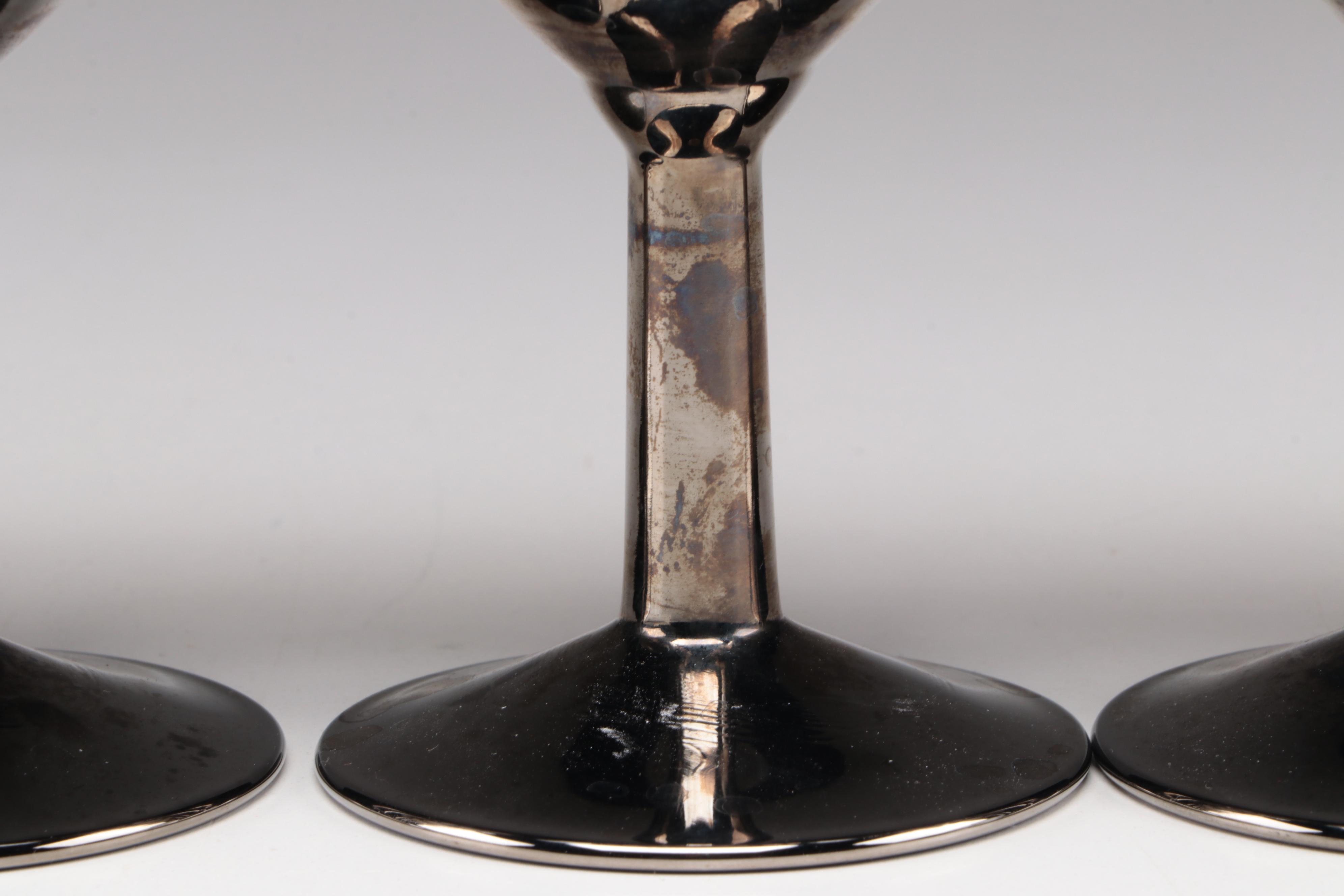 Dorothy Thorpe French Cocktail Glasses, Mid to Late 20th Century