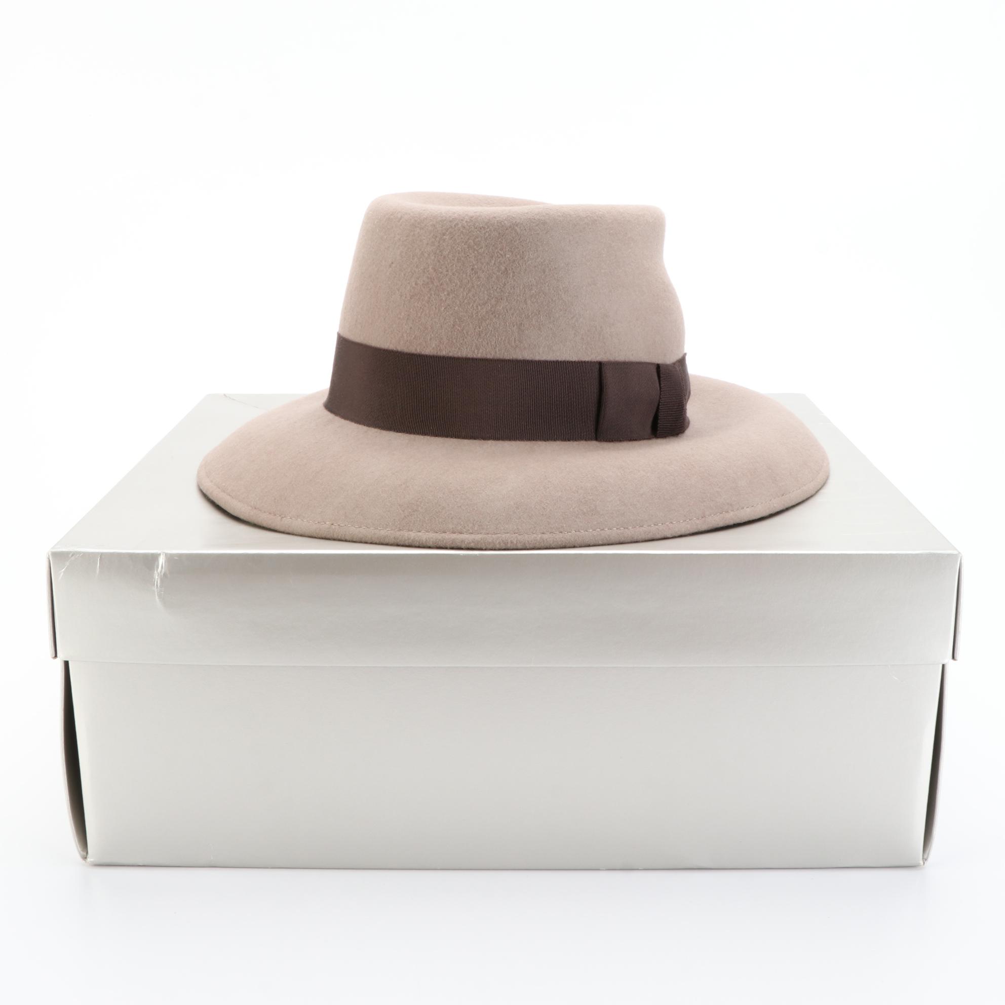 Eric Javits Fedora Hat in Wool Felt