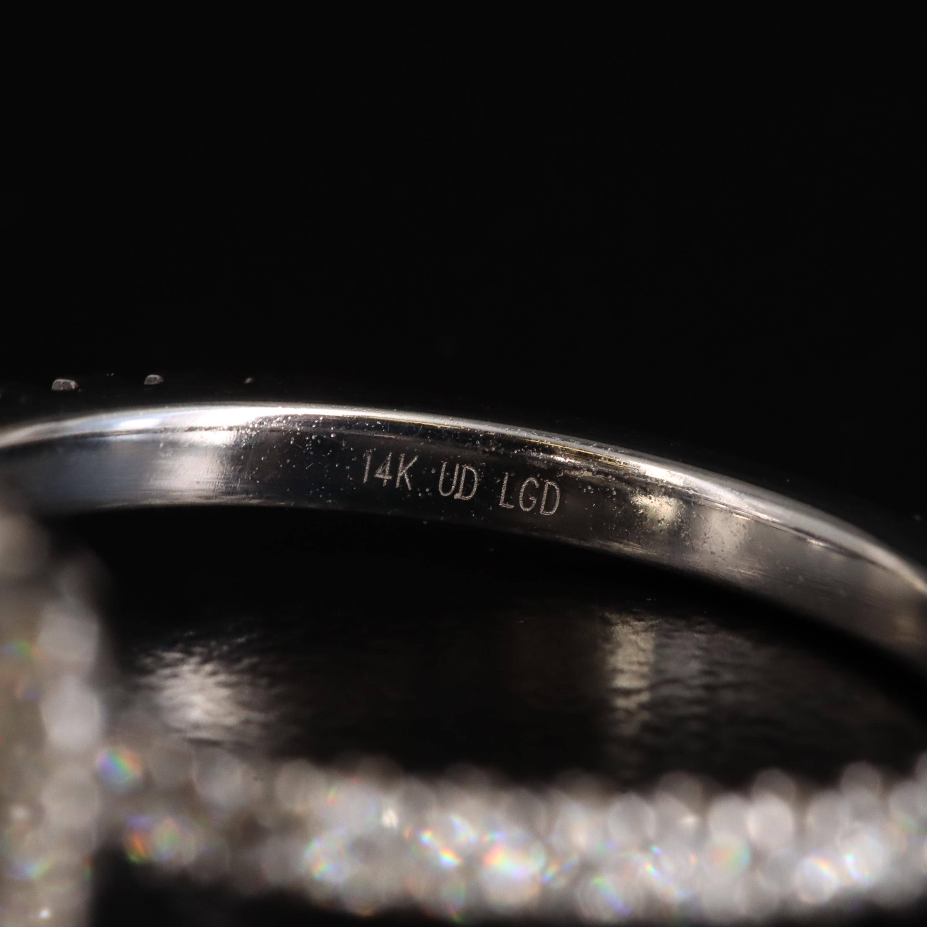 14K 3.79 CTW Lab Grown Diamond Ring Set with Online Digital IGI Report