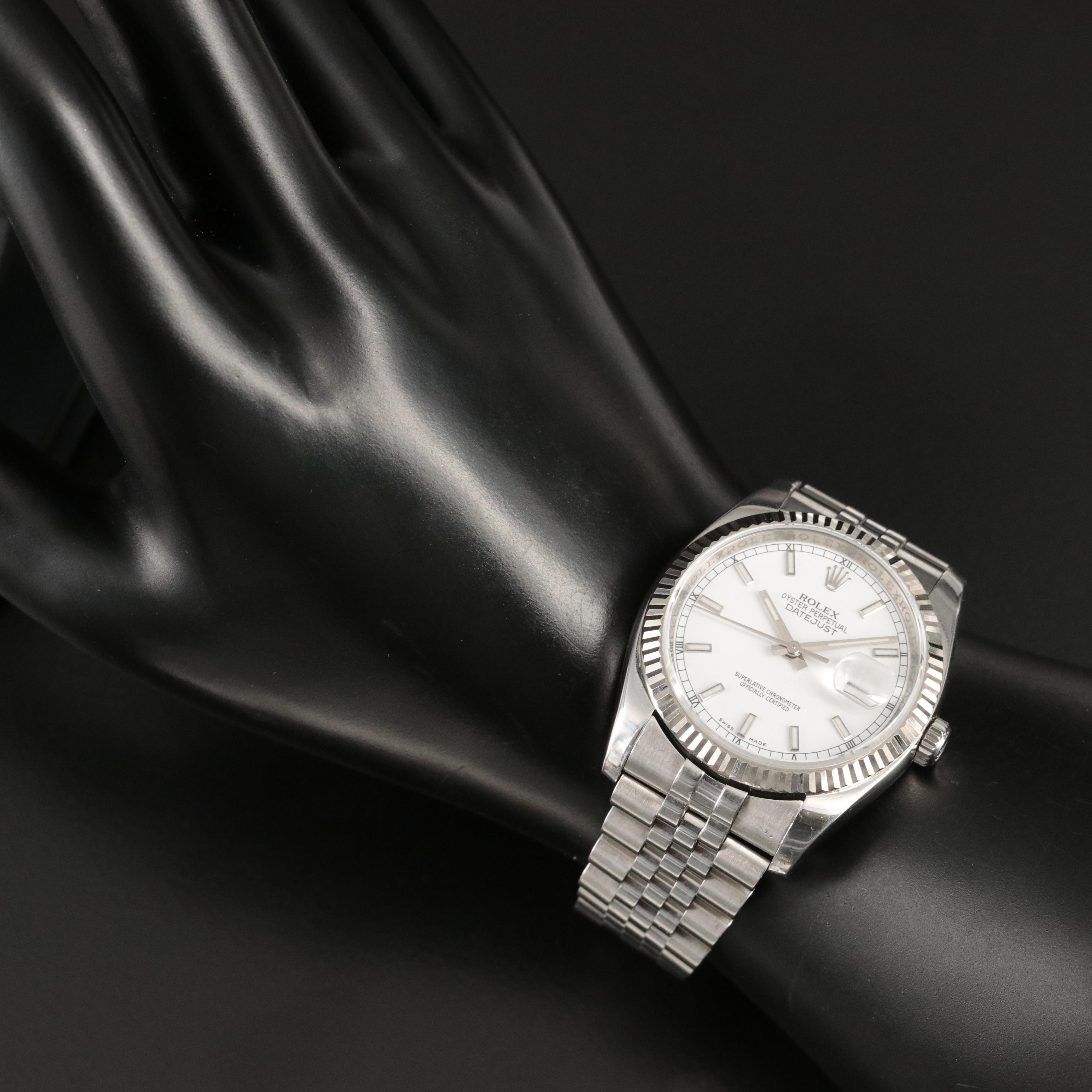 2007 Rolex Oyster Perpetual Datejust 18K and Stainless Steel Watch