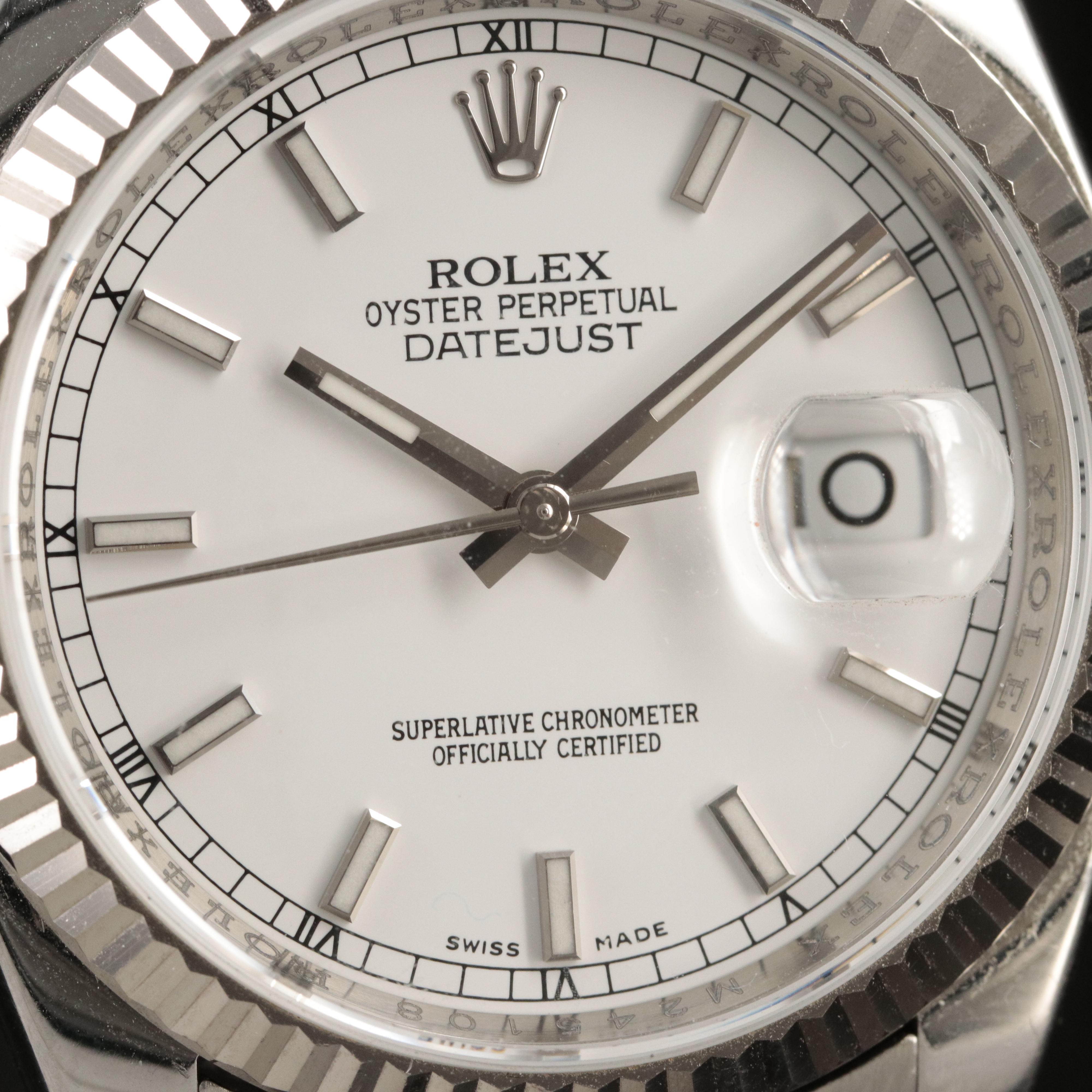 2007 Rolex Oyster Perpetual Datejust 18K and Stainless Steel Watch