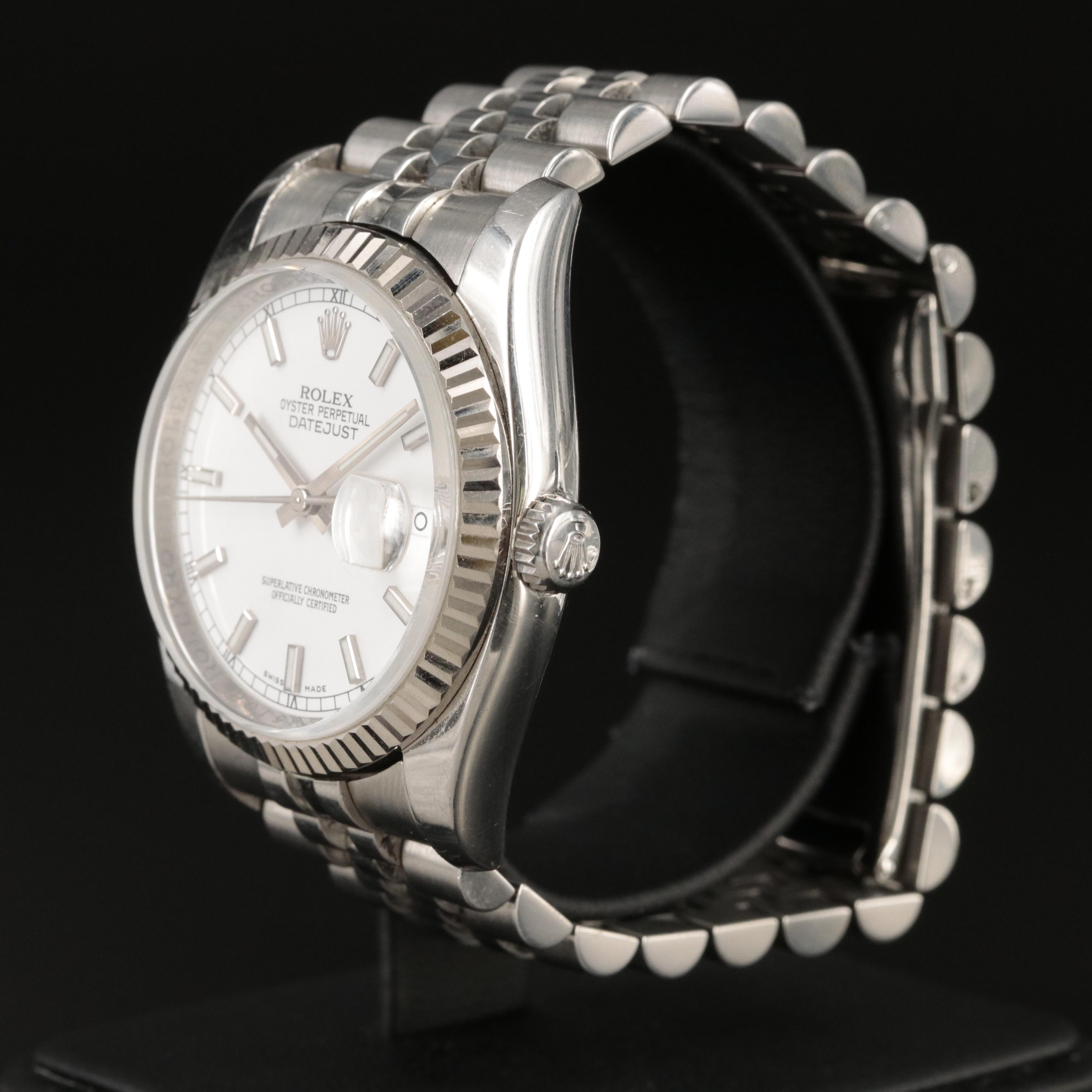 2007 Rolex Oyster Perpetual Datejust 18K and Stainless Steel Watch