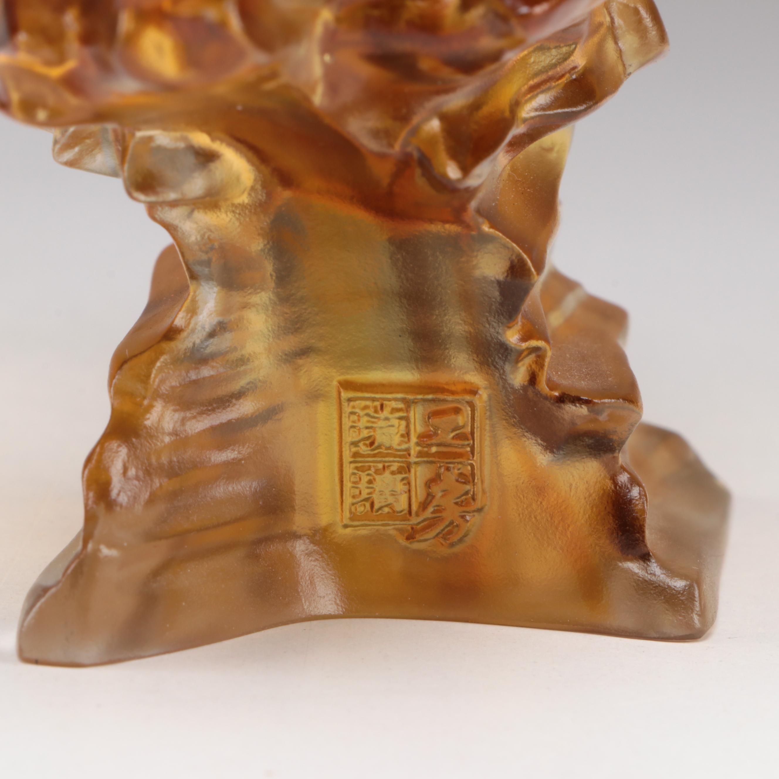 Liuli Crystal Asian Zodiac Horse Figurine