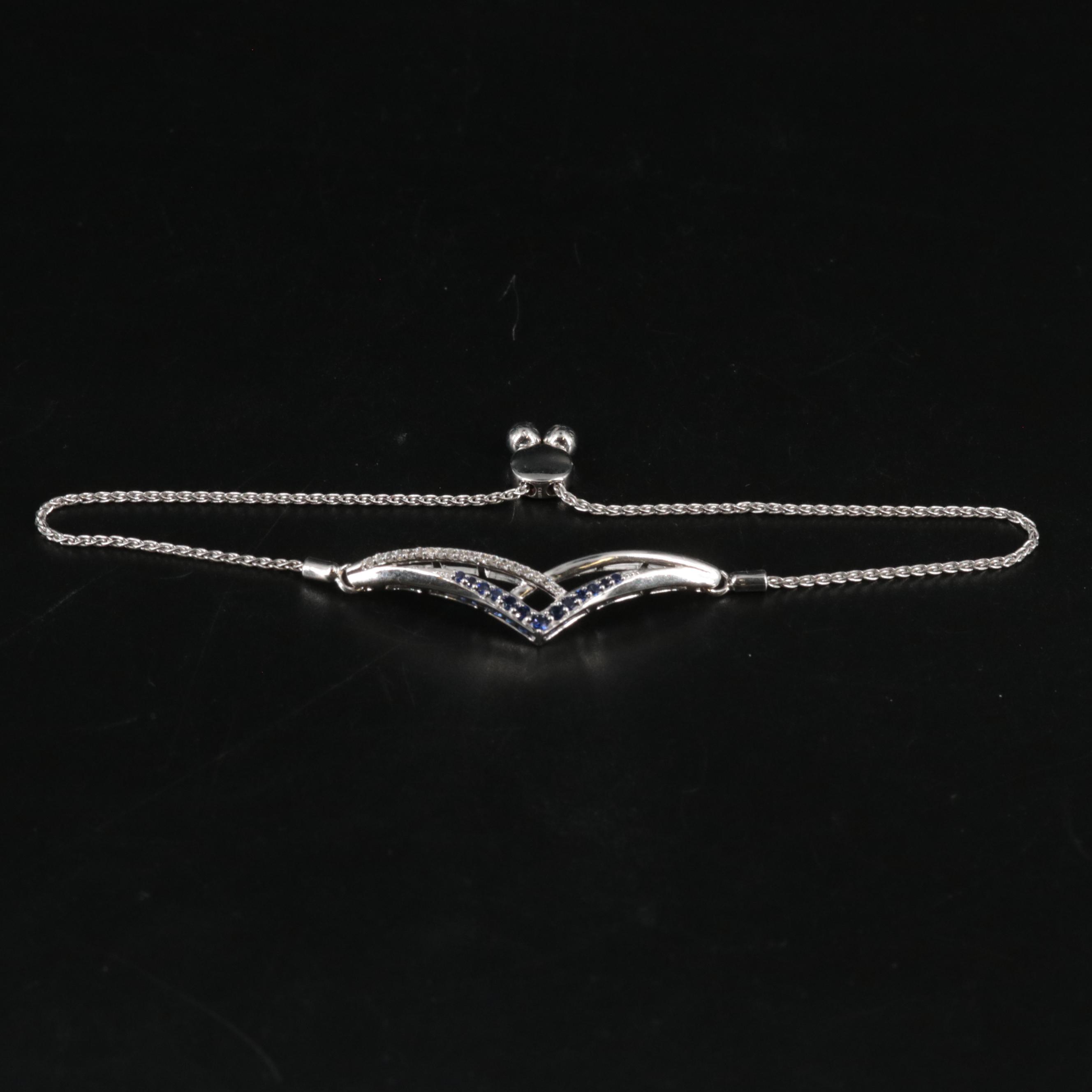 Sterling Silver Sapphire Bracelet