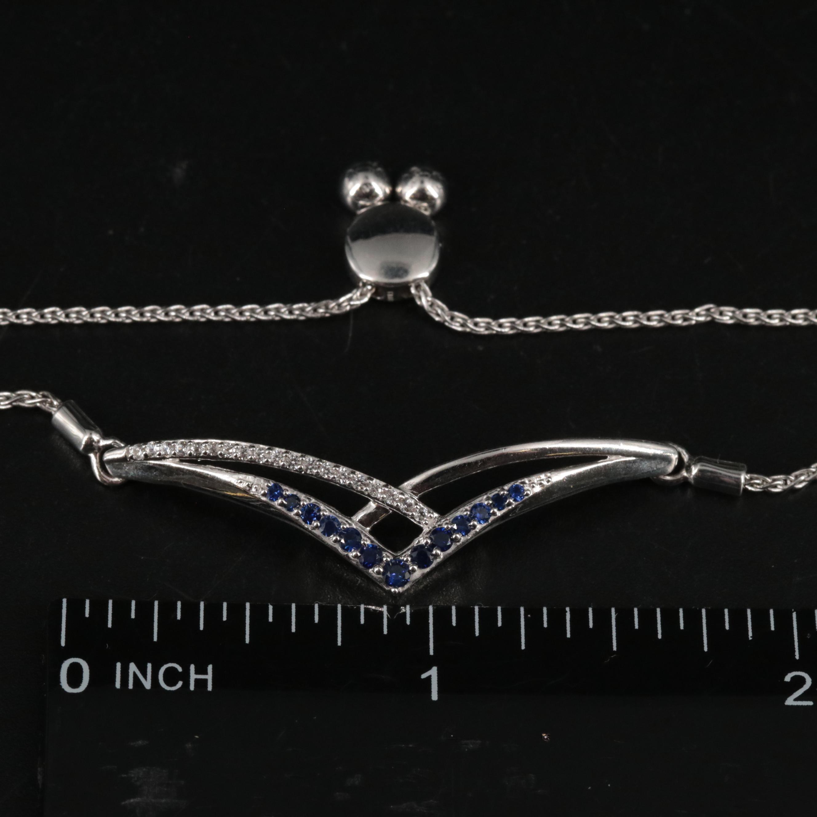 Sterling Silver Sapphire Bracelet