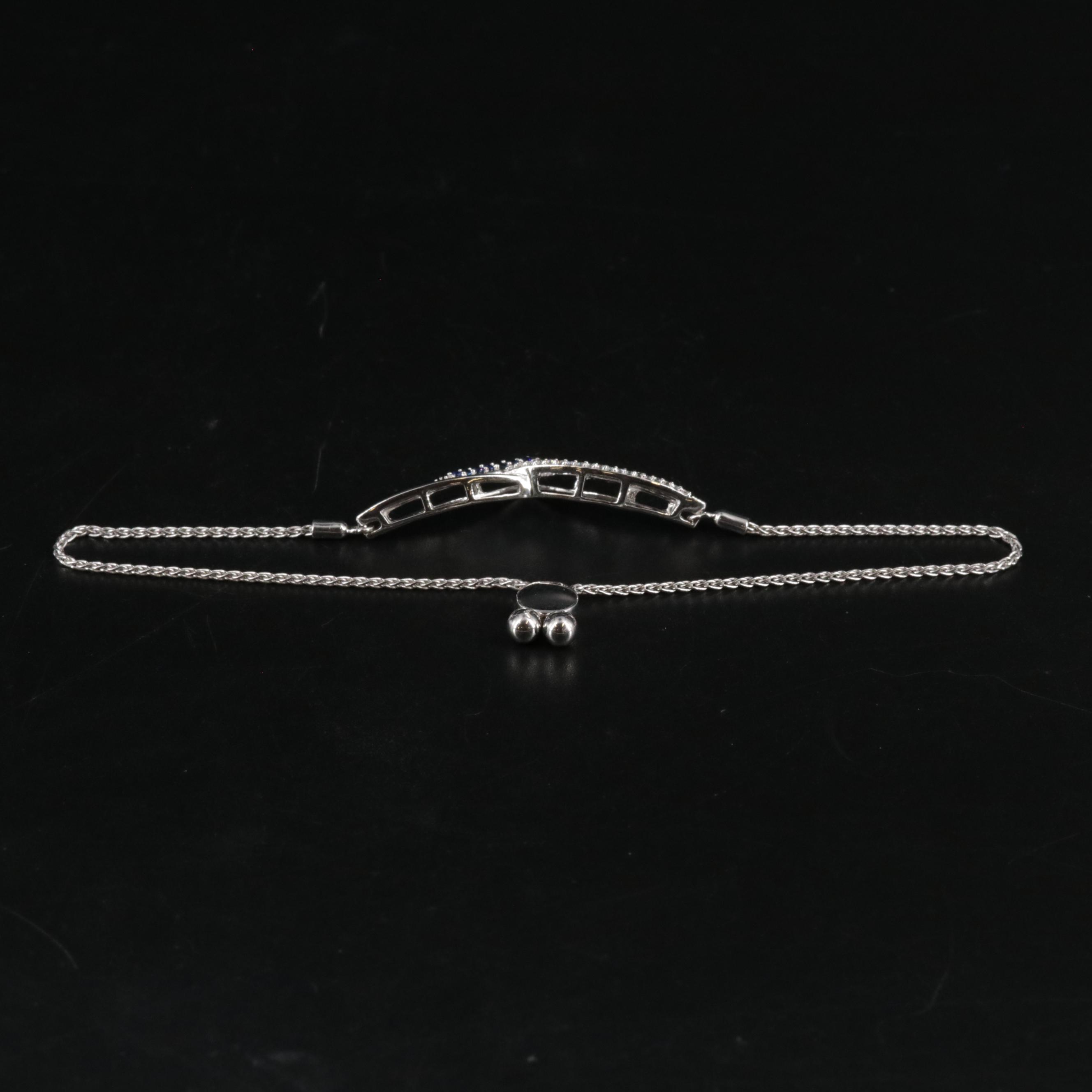 Sterling Silver Sapphire Bracelet