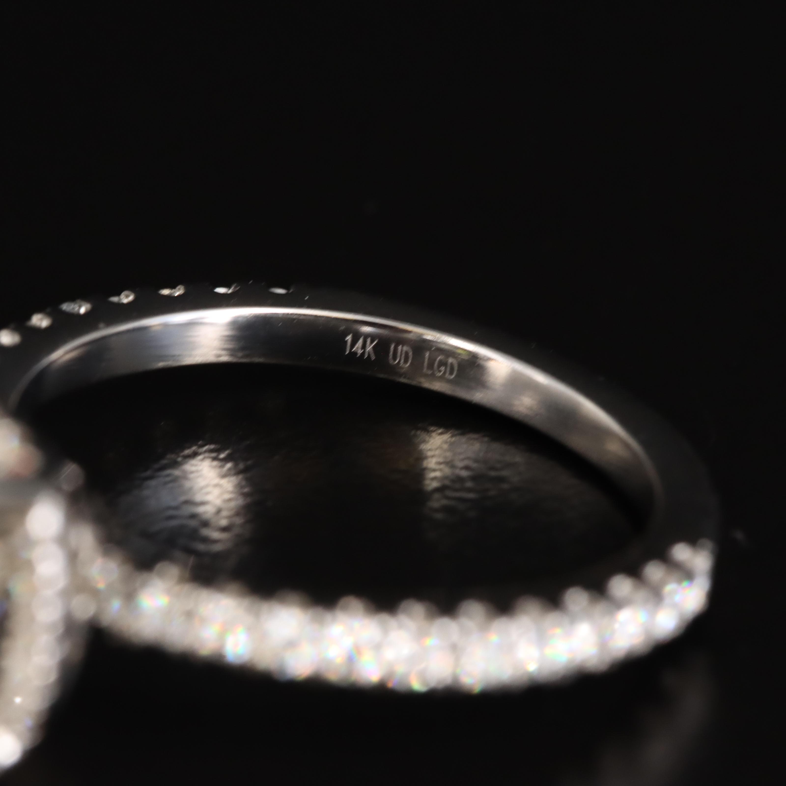 14K 3.80 CTW Lab Grown Diamond Ring Set with Online Digital IGI Report