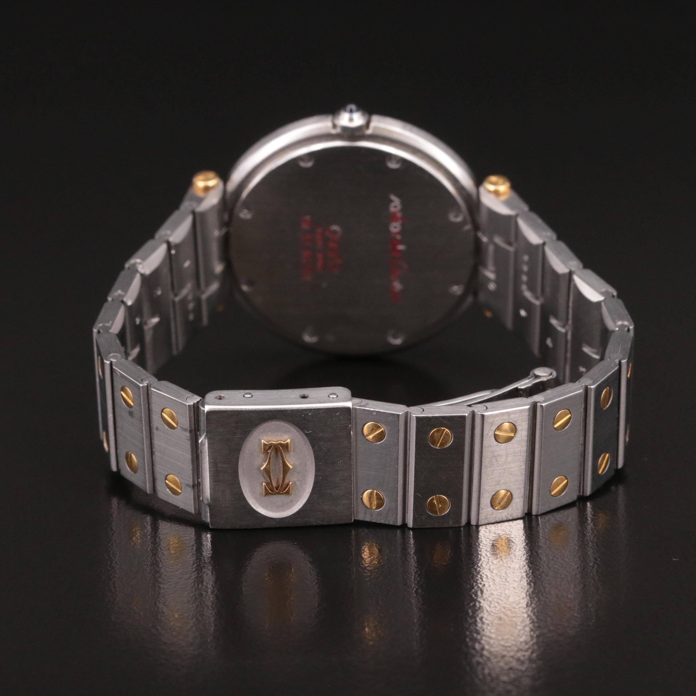 Cartier Santos de Cartier Ronde Stainless Steel and 18K Quartz Watch