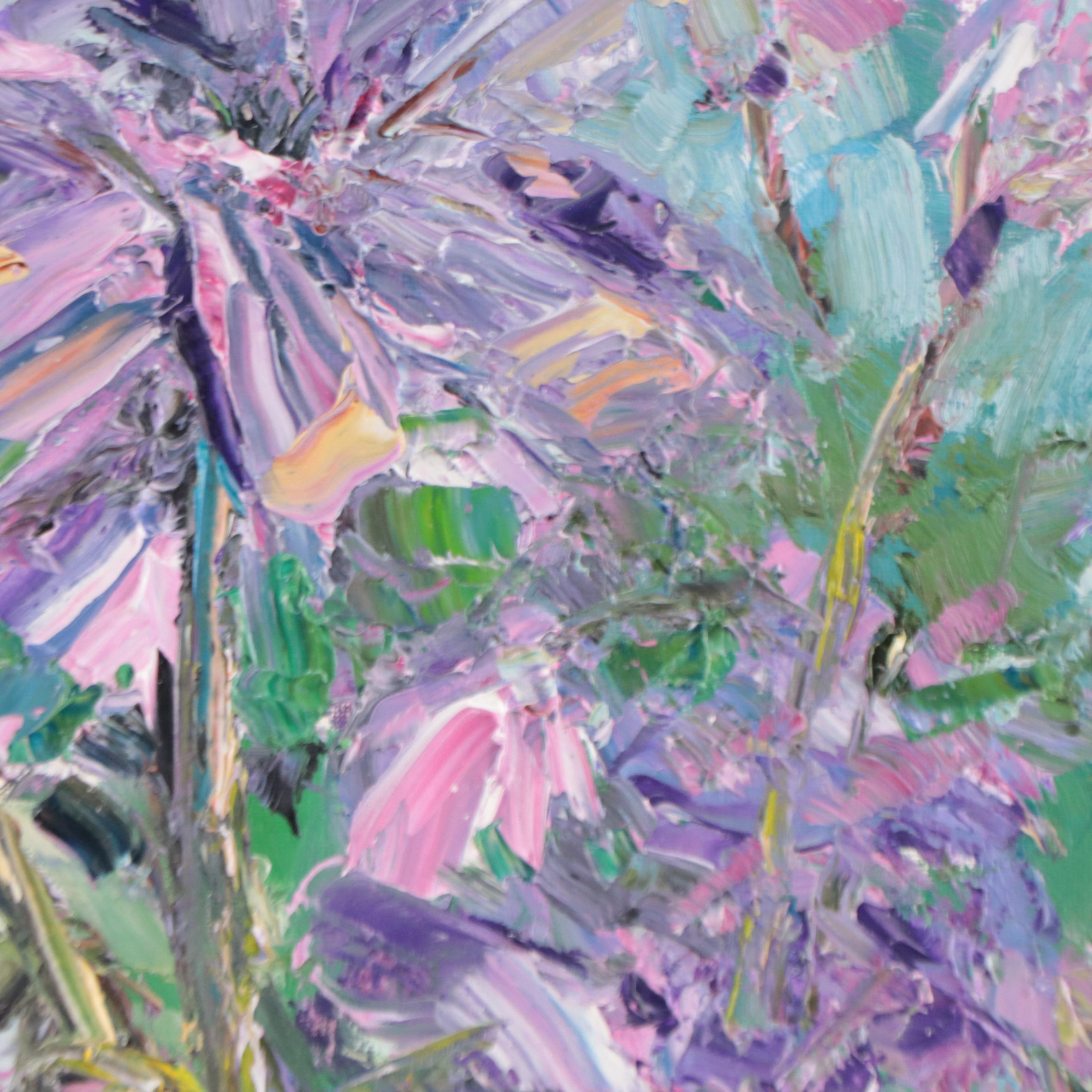 Patricia Nolan-Brown Oil Painting of Flowers 2022