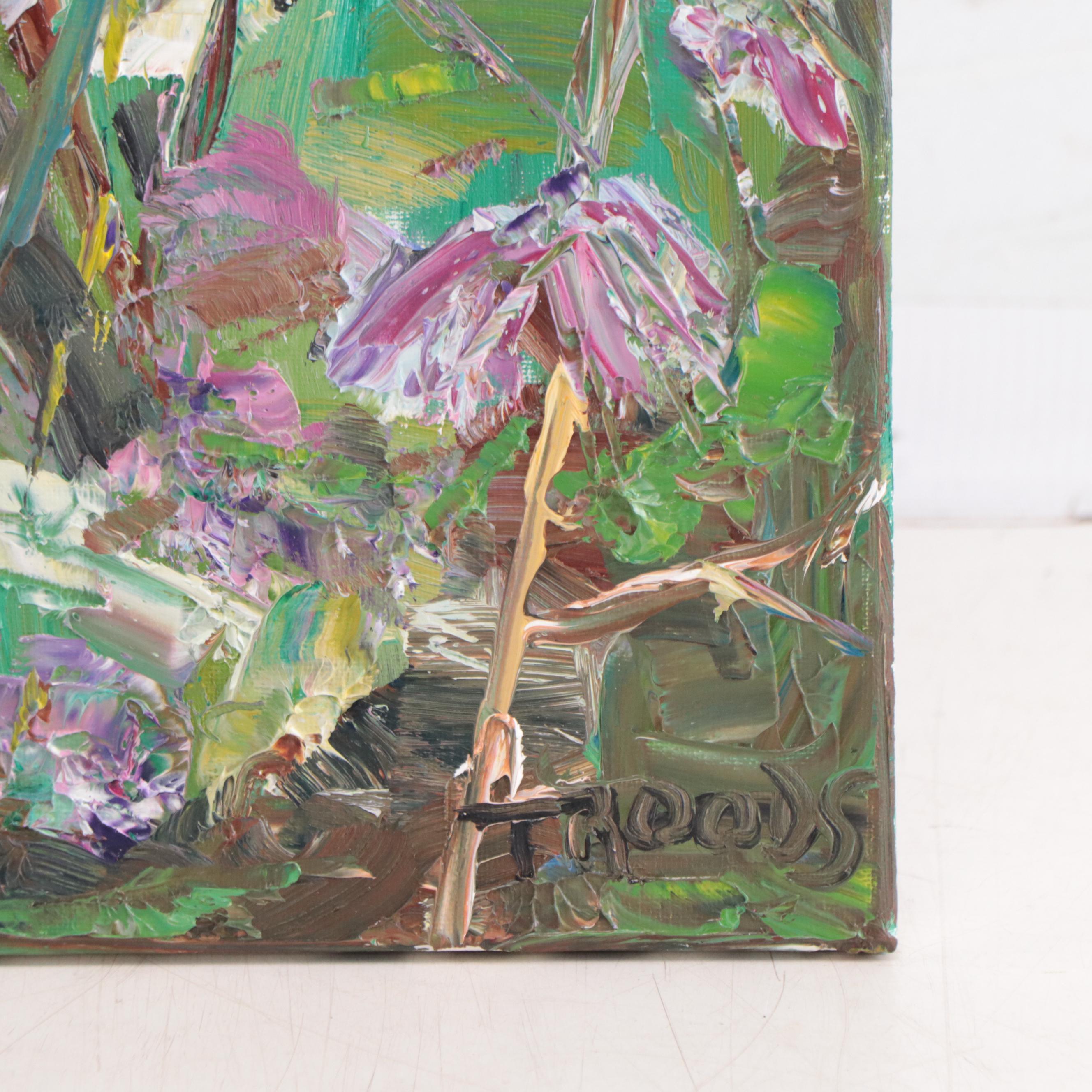 Patricia Nolan-Brown Oil Painting of Flowers 2022