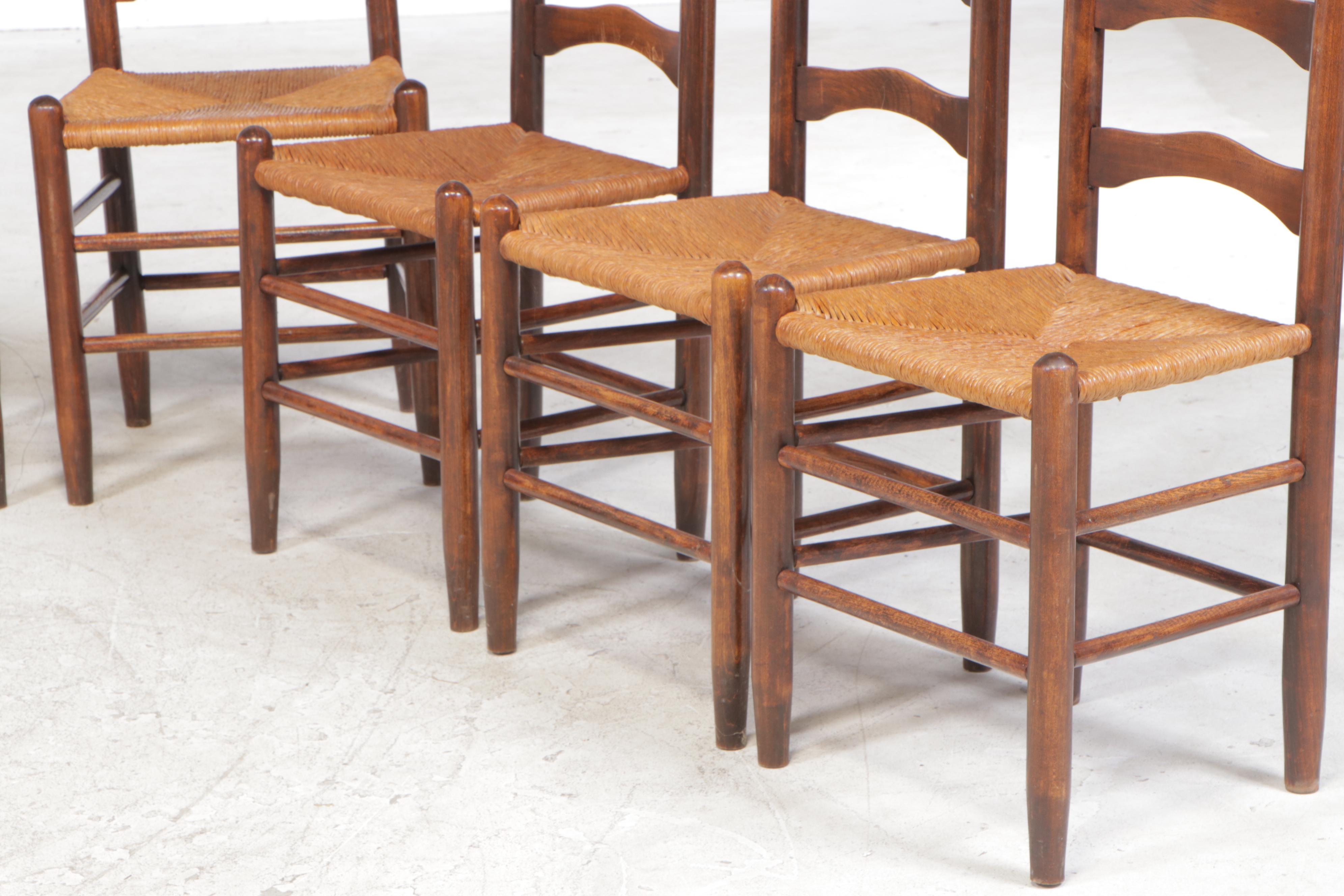 Nine-Piece American Colonial Style Dining Set