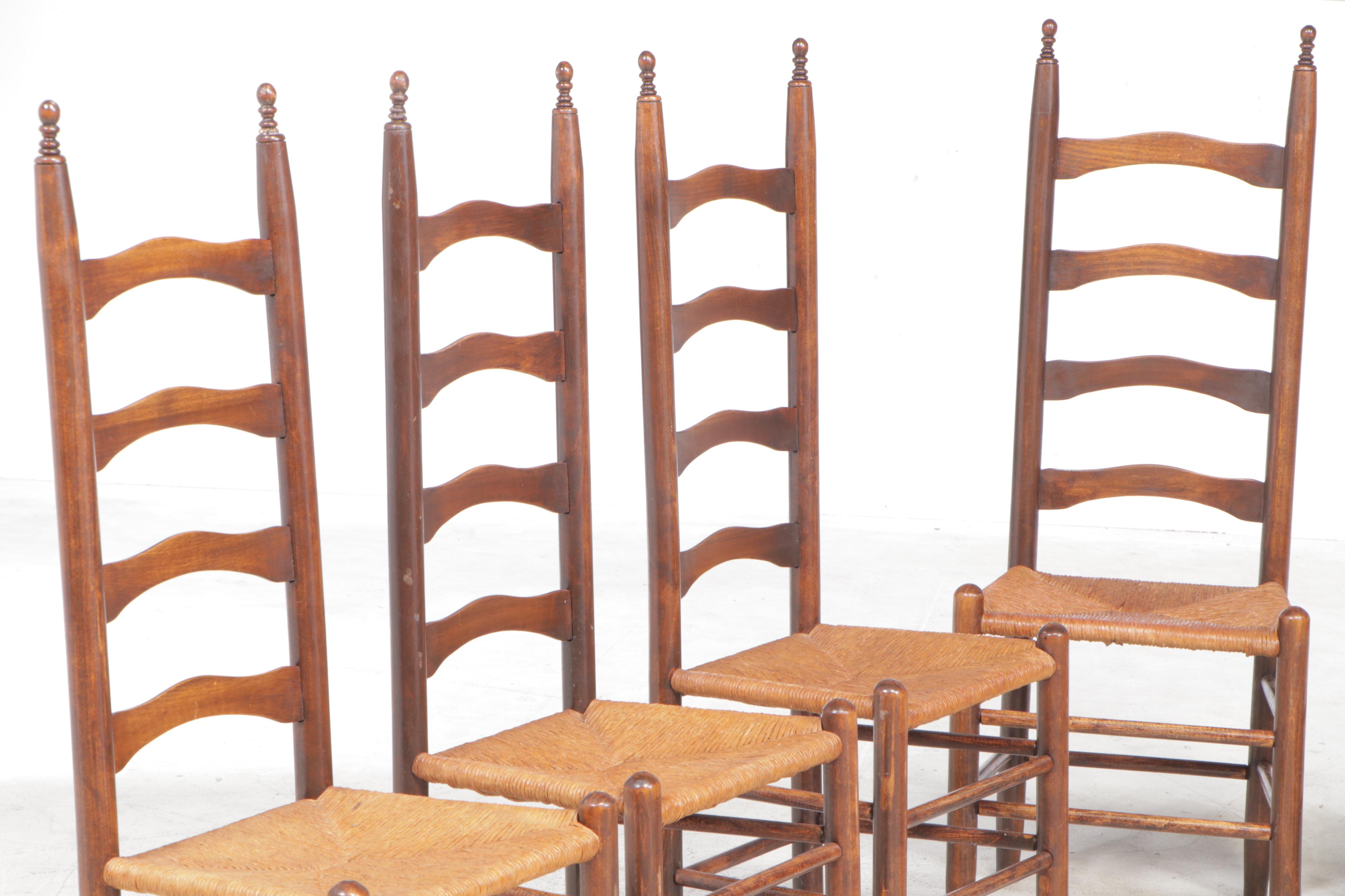 Nine-Piece American Colonial Style Dining Set