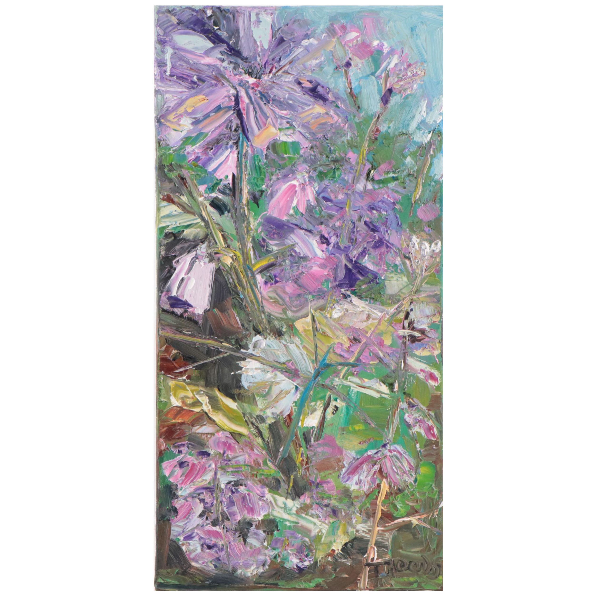 Patricia Nolan-Brown Oil Painting of Flowers 2022