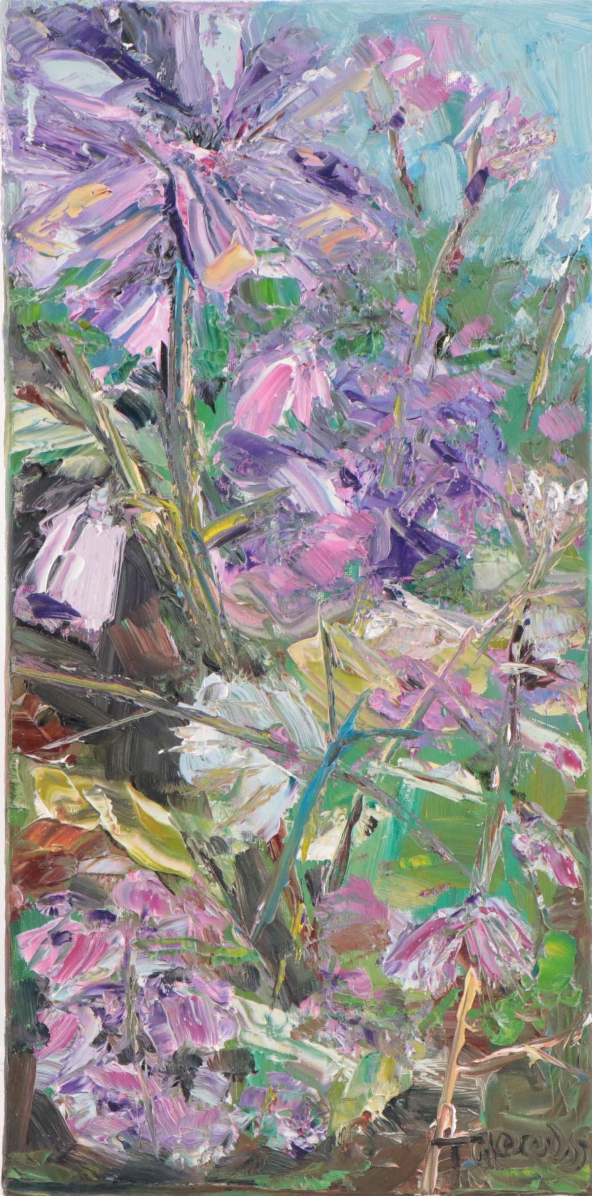 Patricia Nolan-Brown Oil Painting of Flowers 2022