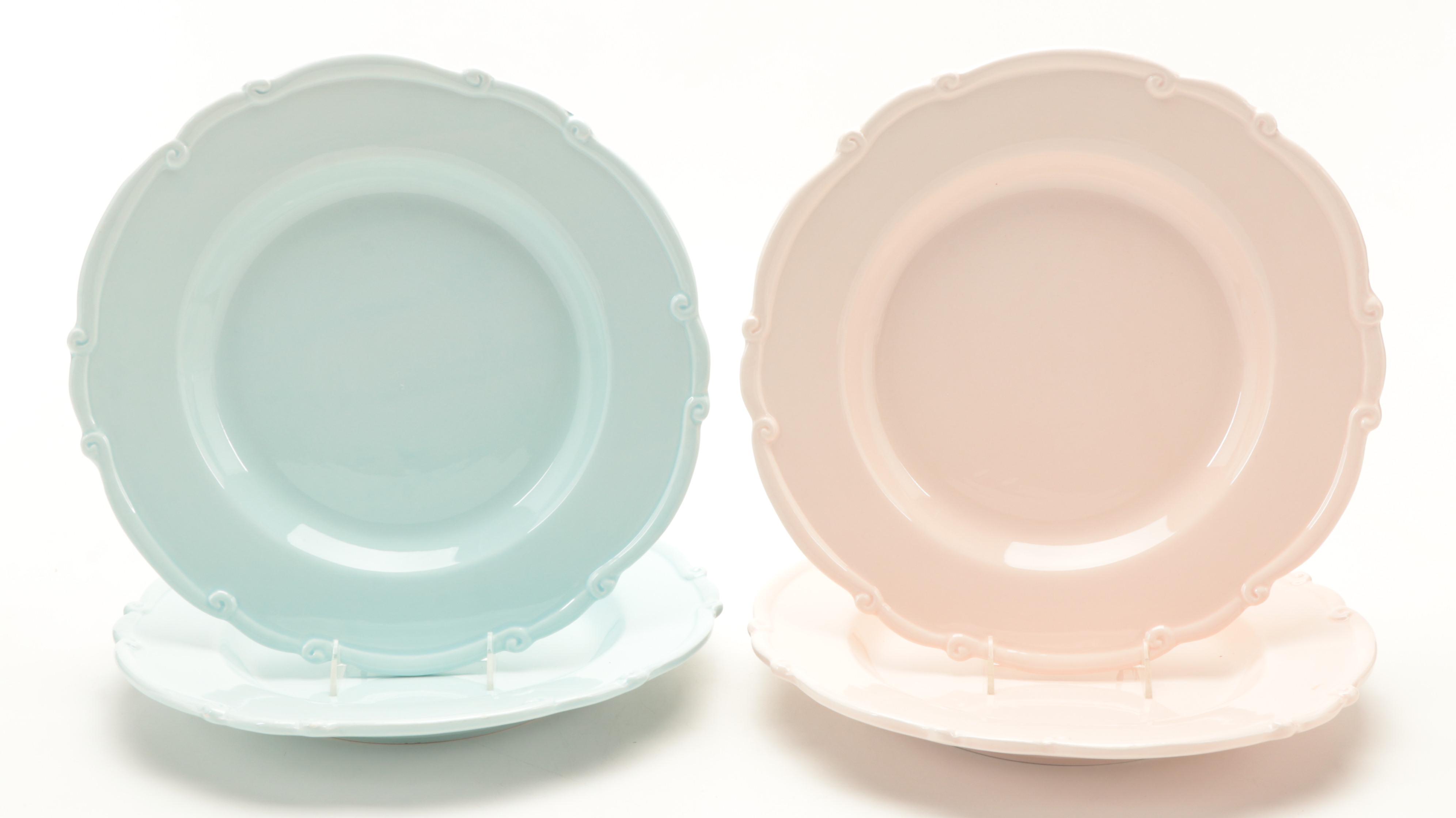 Maioliche Jessica Italian Chop Plates with Other Ceramic Dinnerware