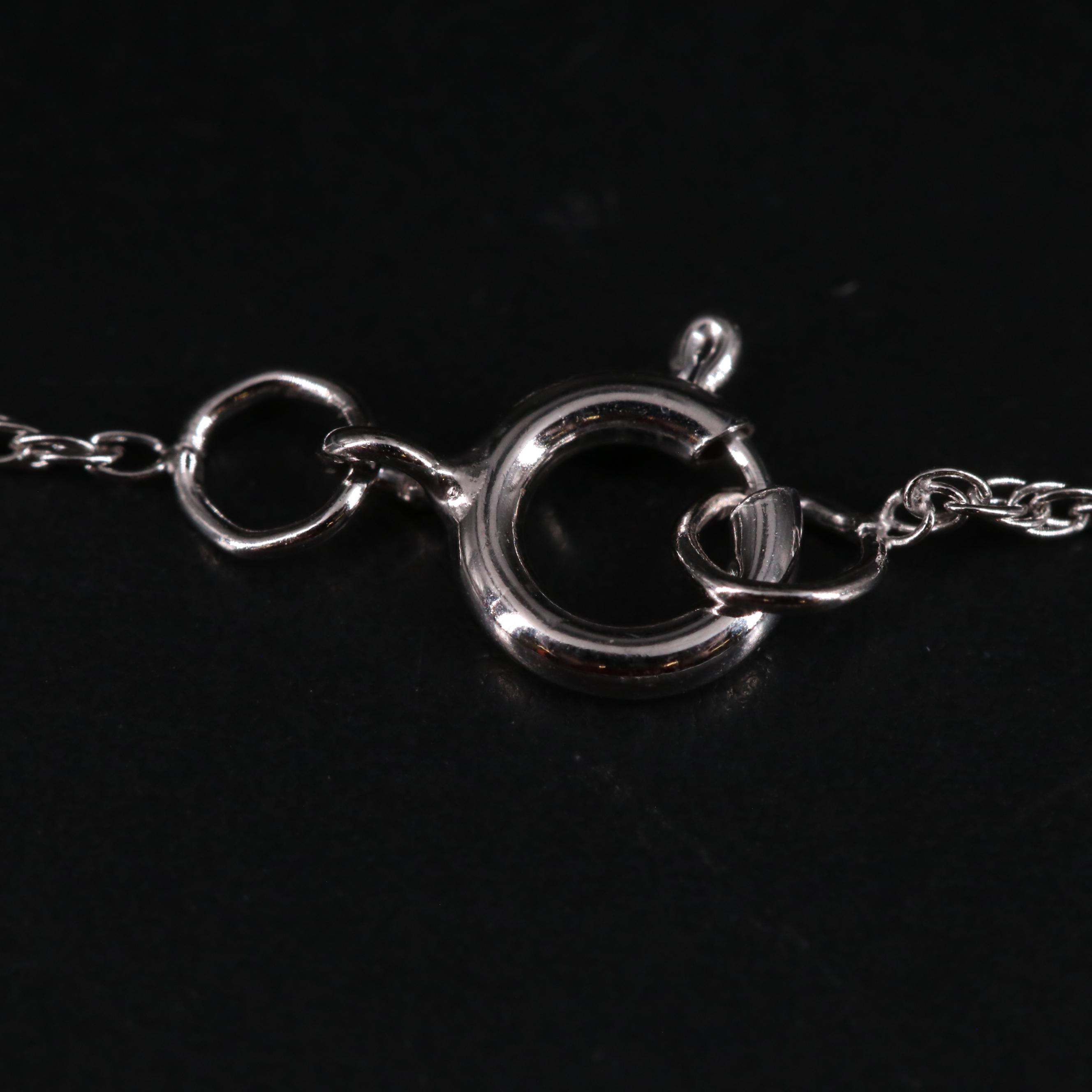 Sterling Silver Topaz and Sapphire Heart Pendant Necklace