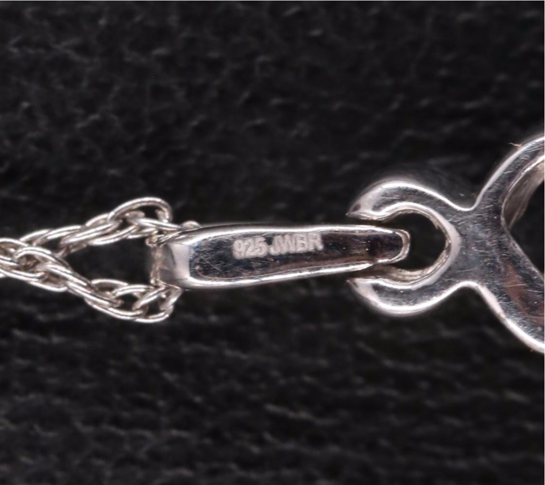 Sterling Silver Topaz and Sapphire Pendant Necklace